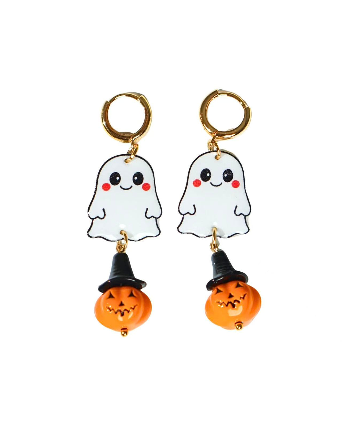 Ghost Pumpkin Earrings