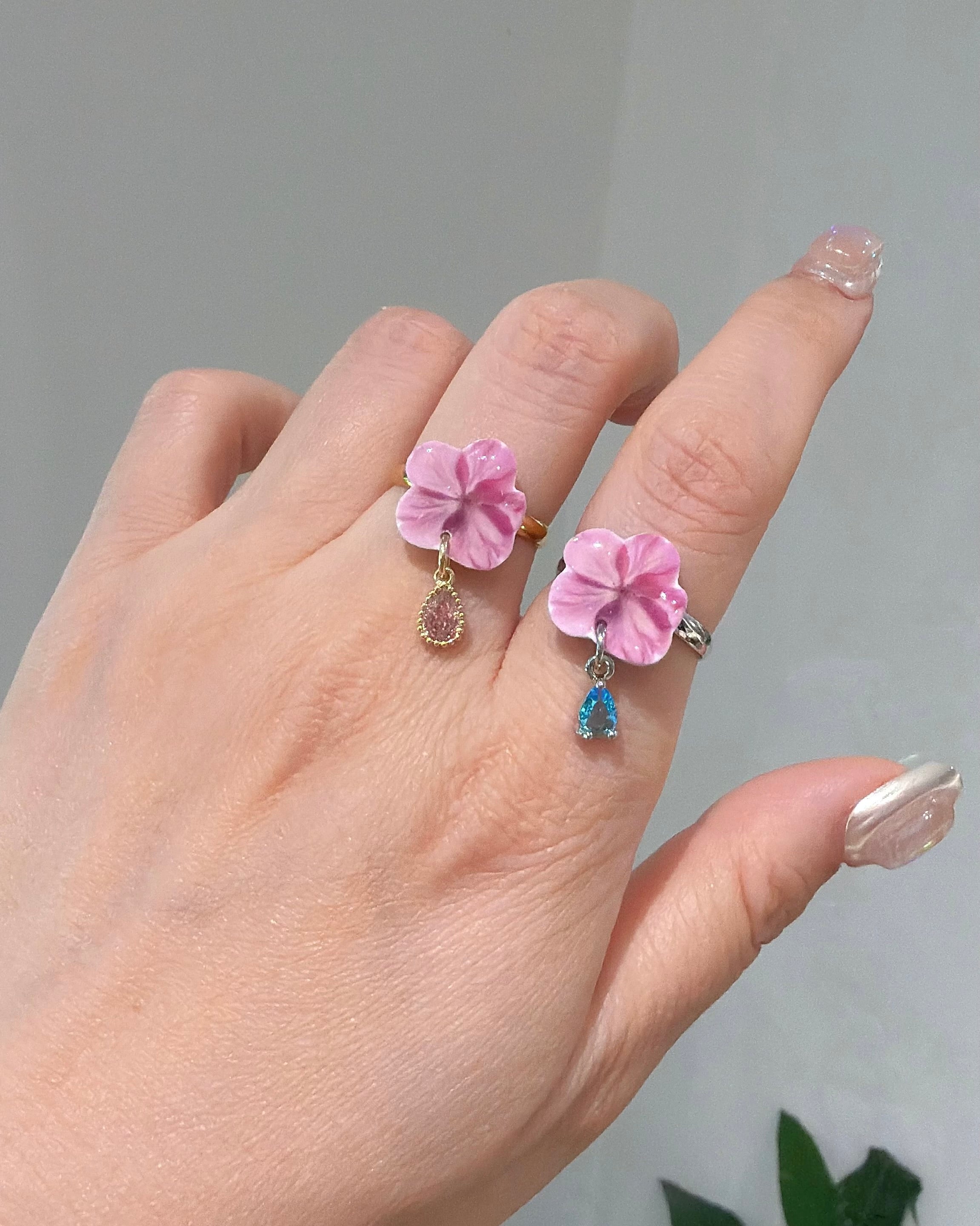Pink Flower Ring
