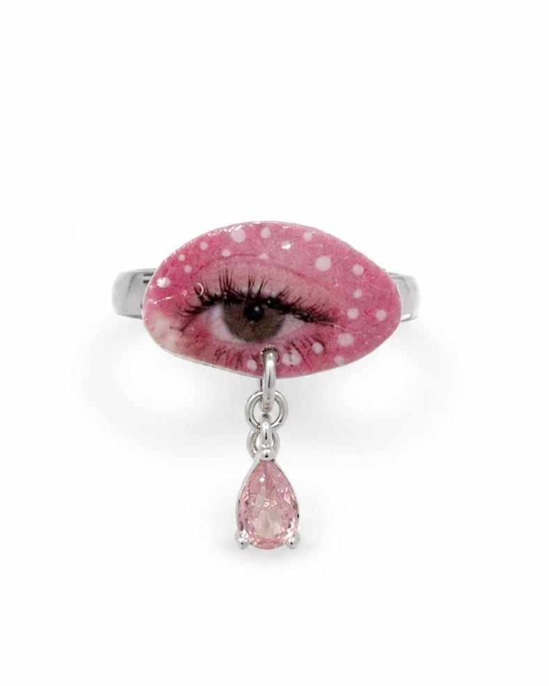 Pink Eye Ring