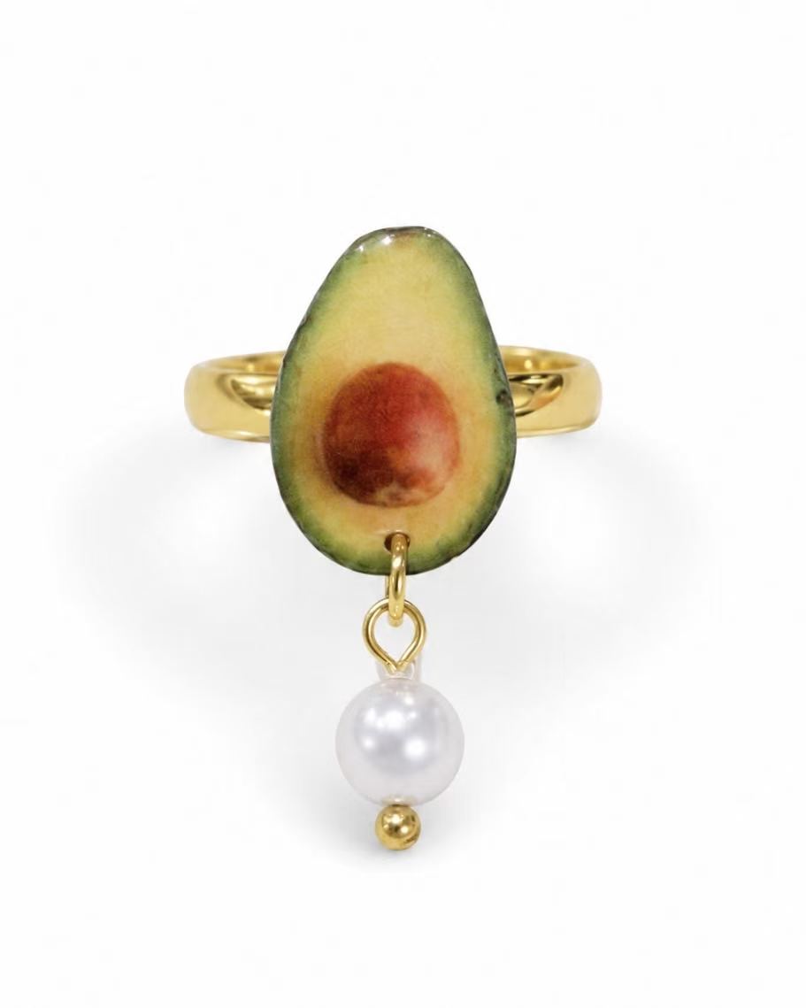 Avocado Pearl Ring