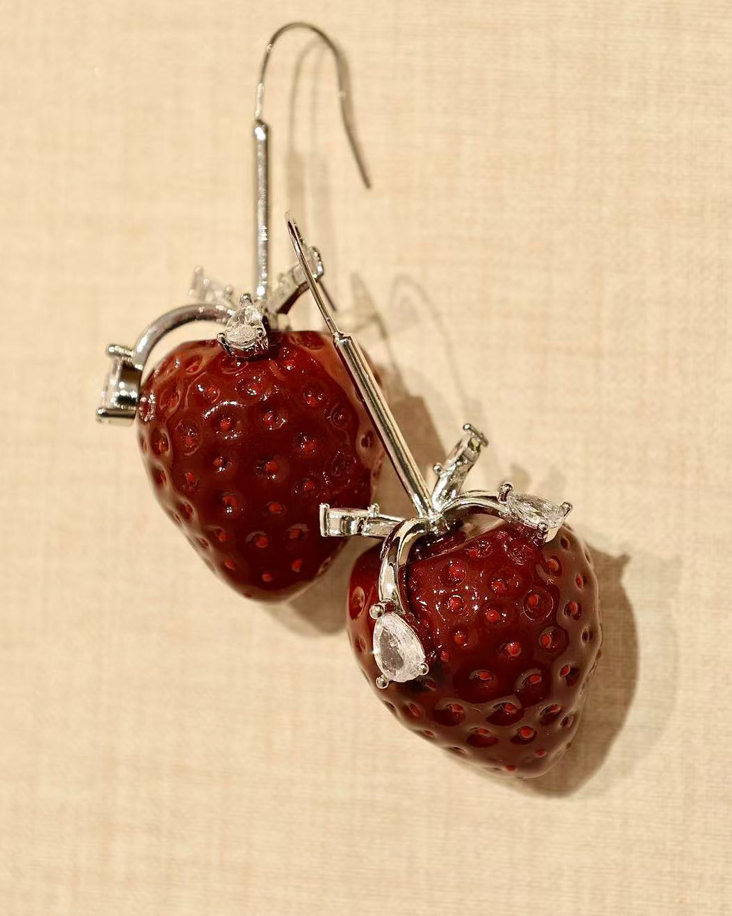 Summer Market Strawberry Earrings