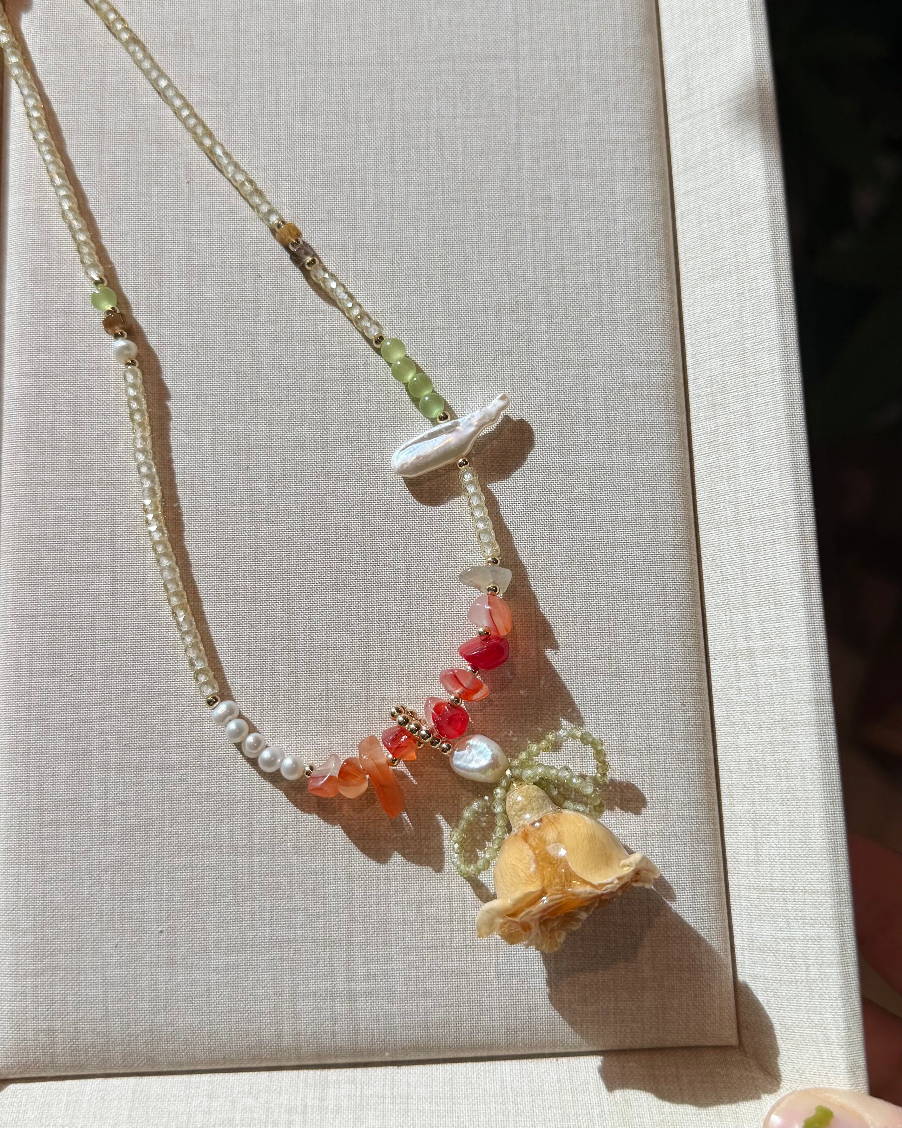 Amber Rose Necklace