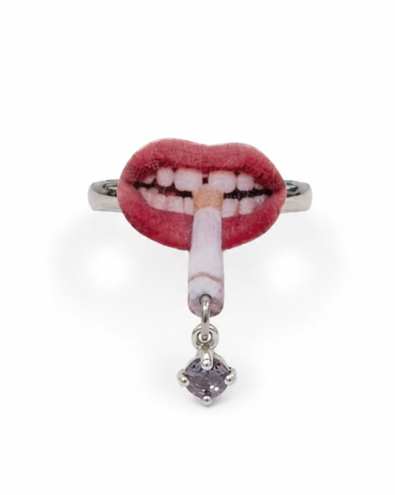 Smoky Lips Ring