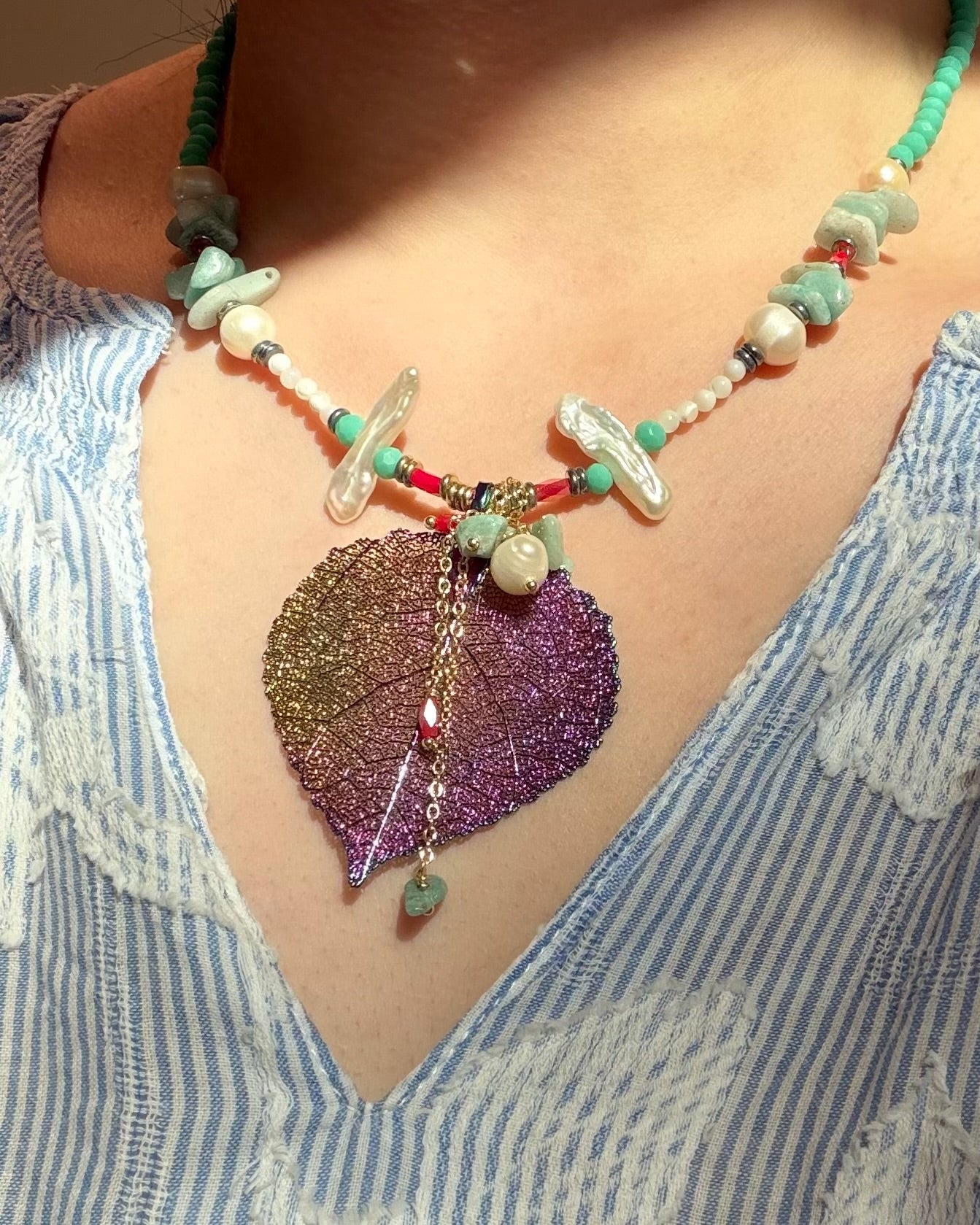 Real Leaf Necklace