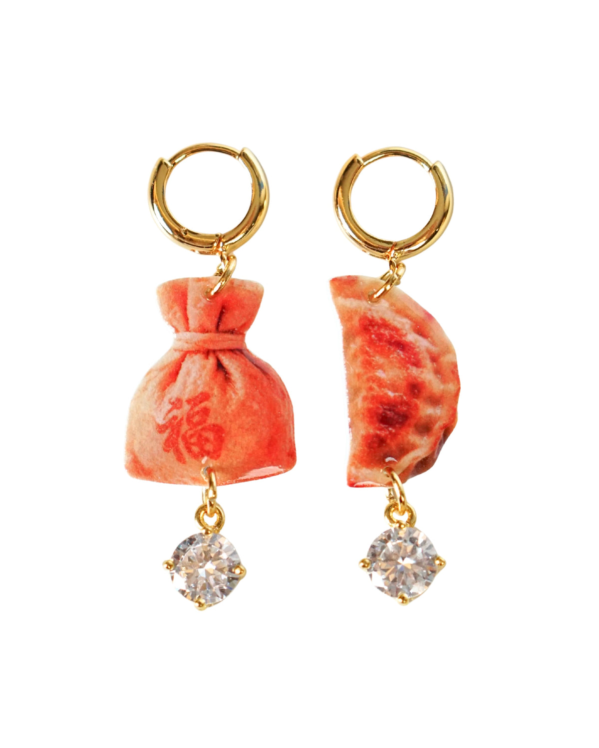 Lucky Bag & Dumpling Ohrringe