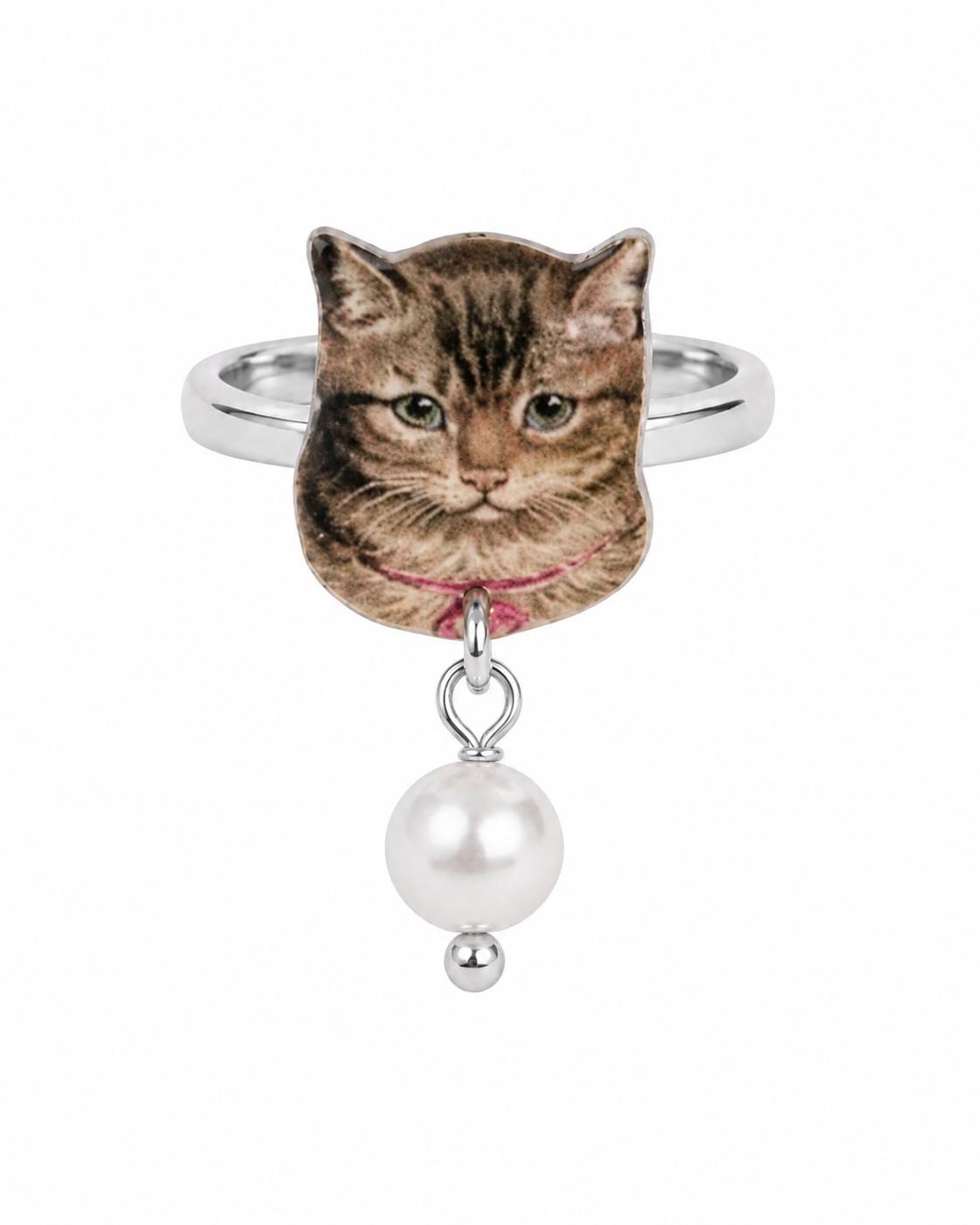 Cat Pearl Ring