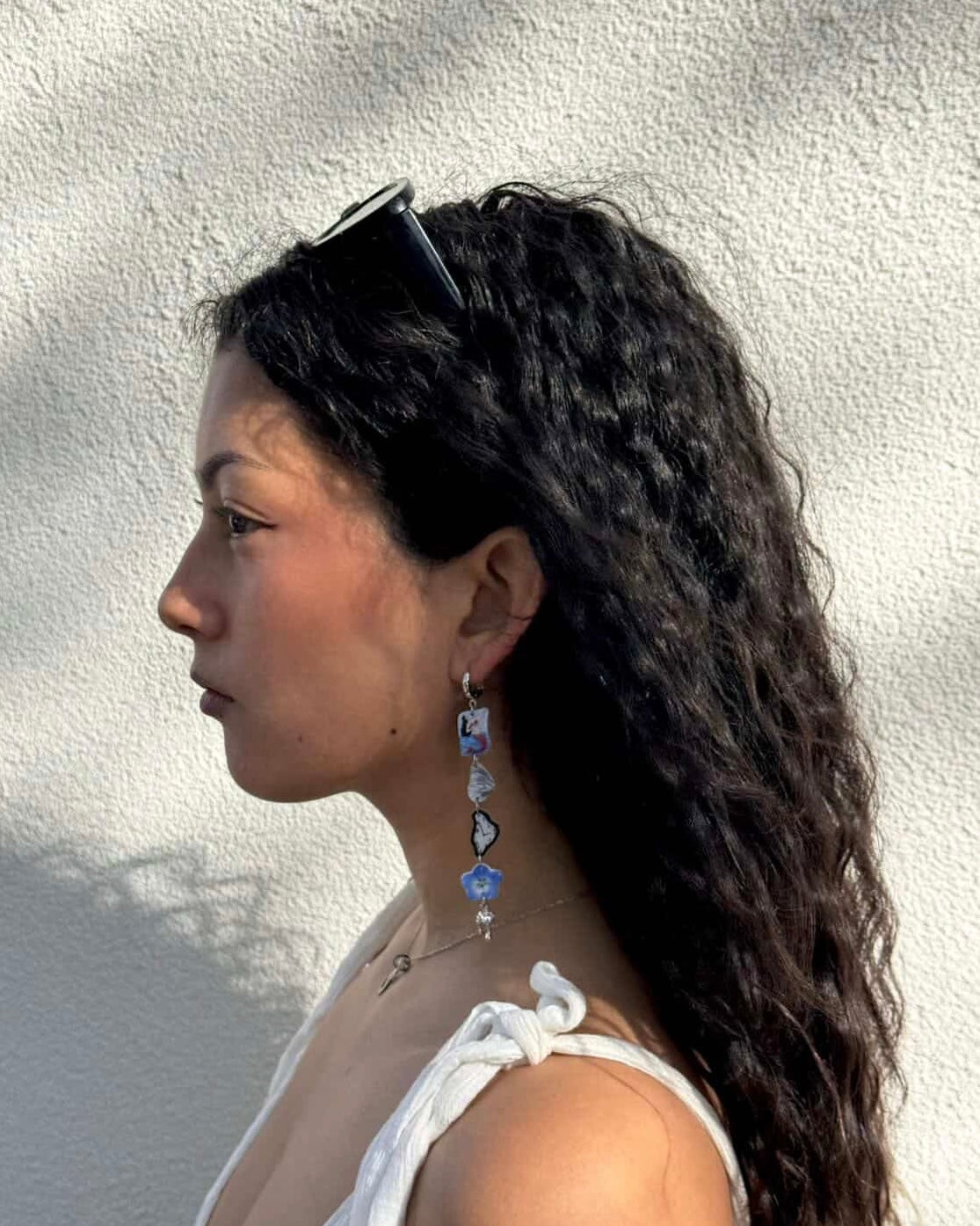 Silver Ocean Earrings