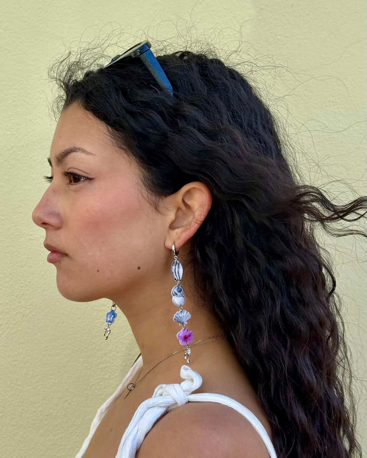 Silver Ocean Earrings
