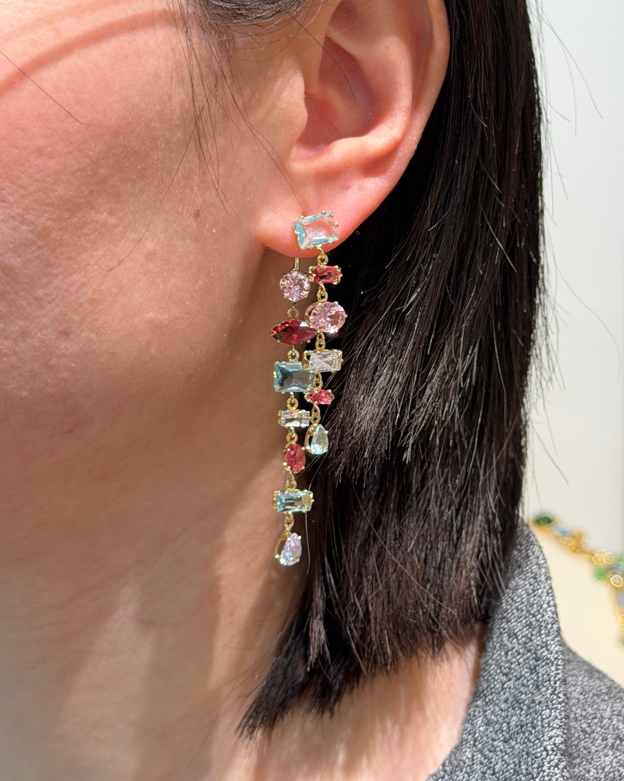 Starlight Crystal Drop Earrings