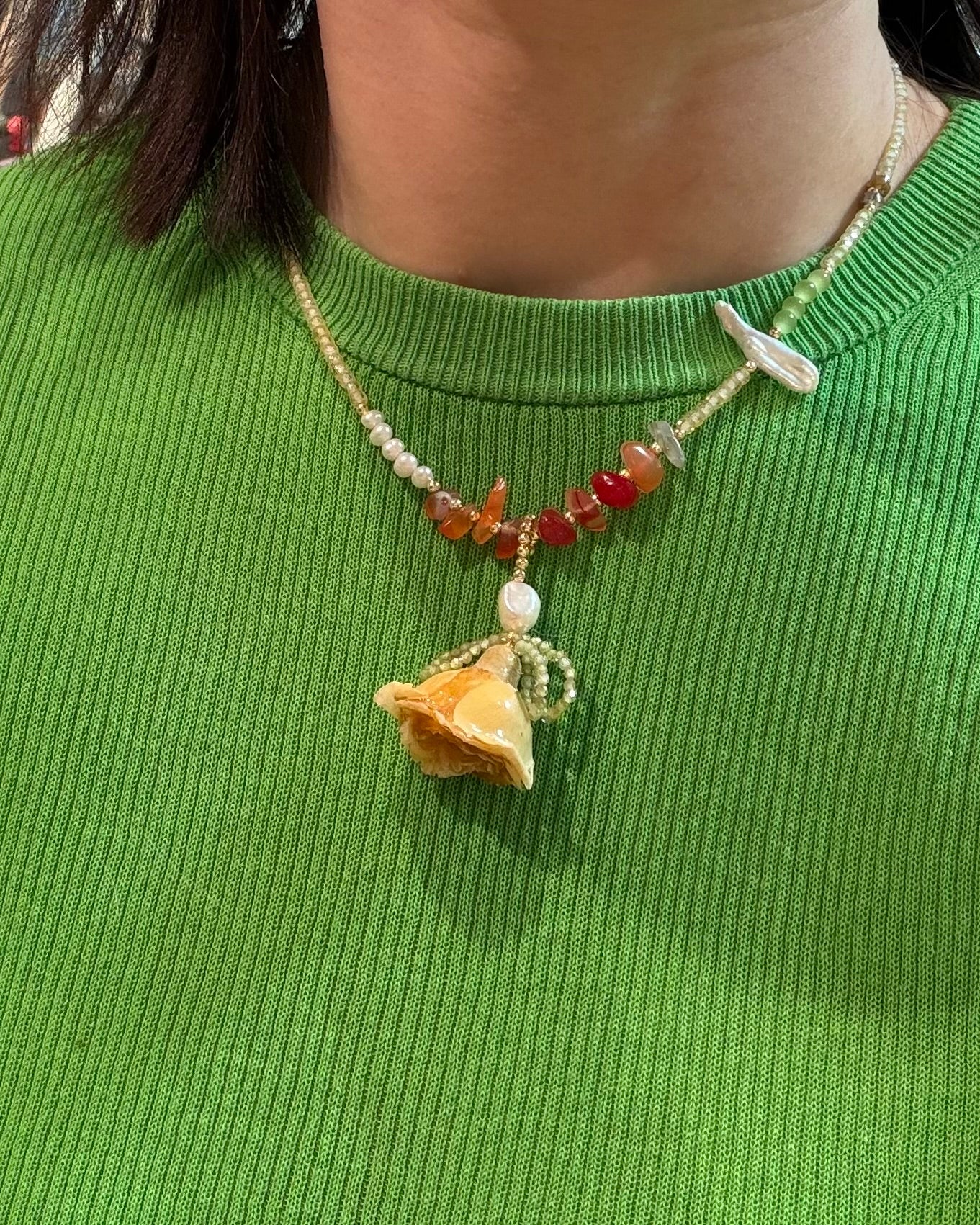 Amber Rose Necklace