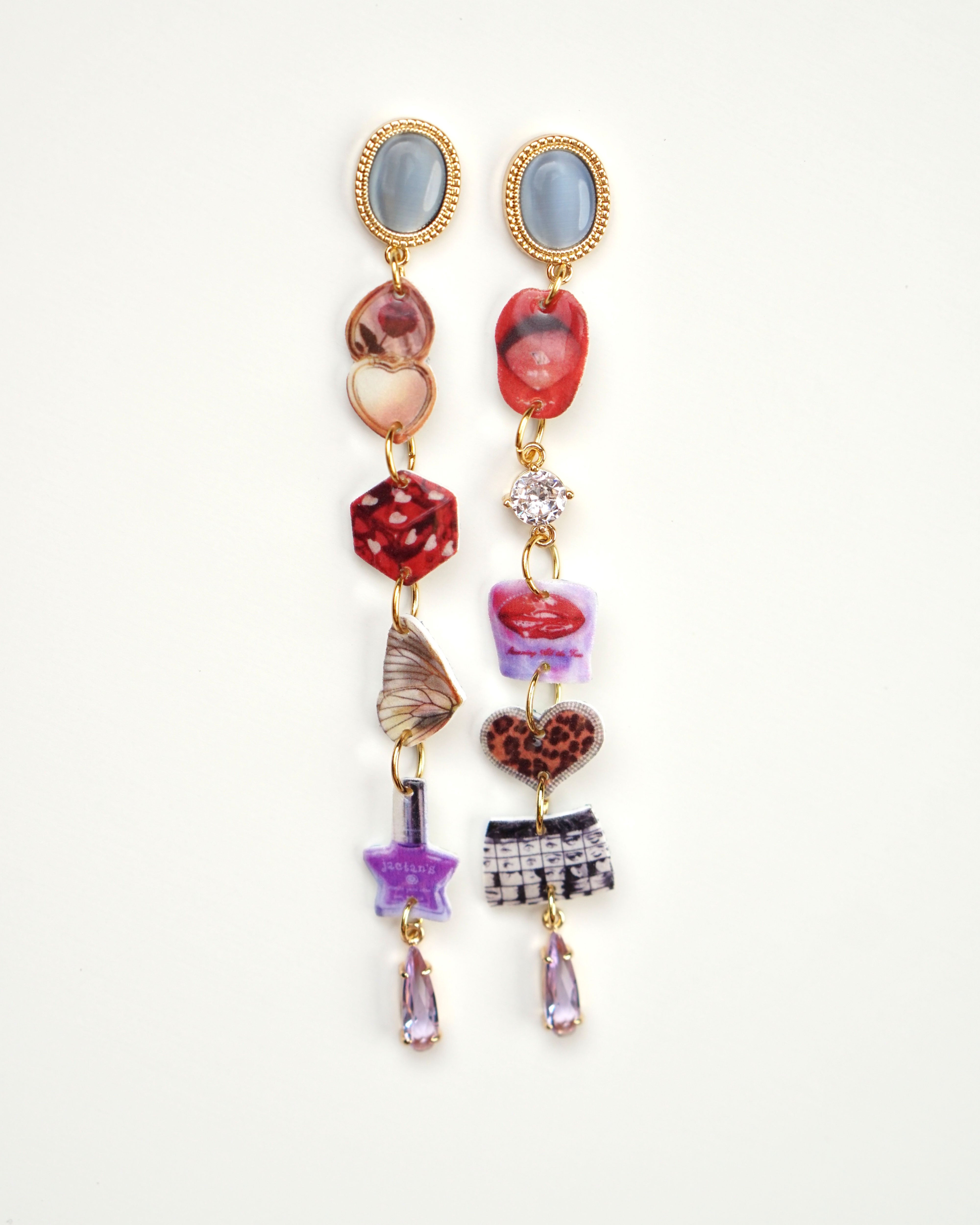 Crimson Whisper Earrings