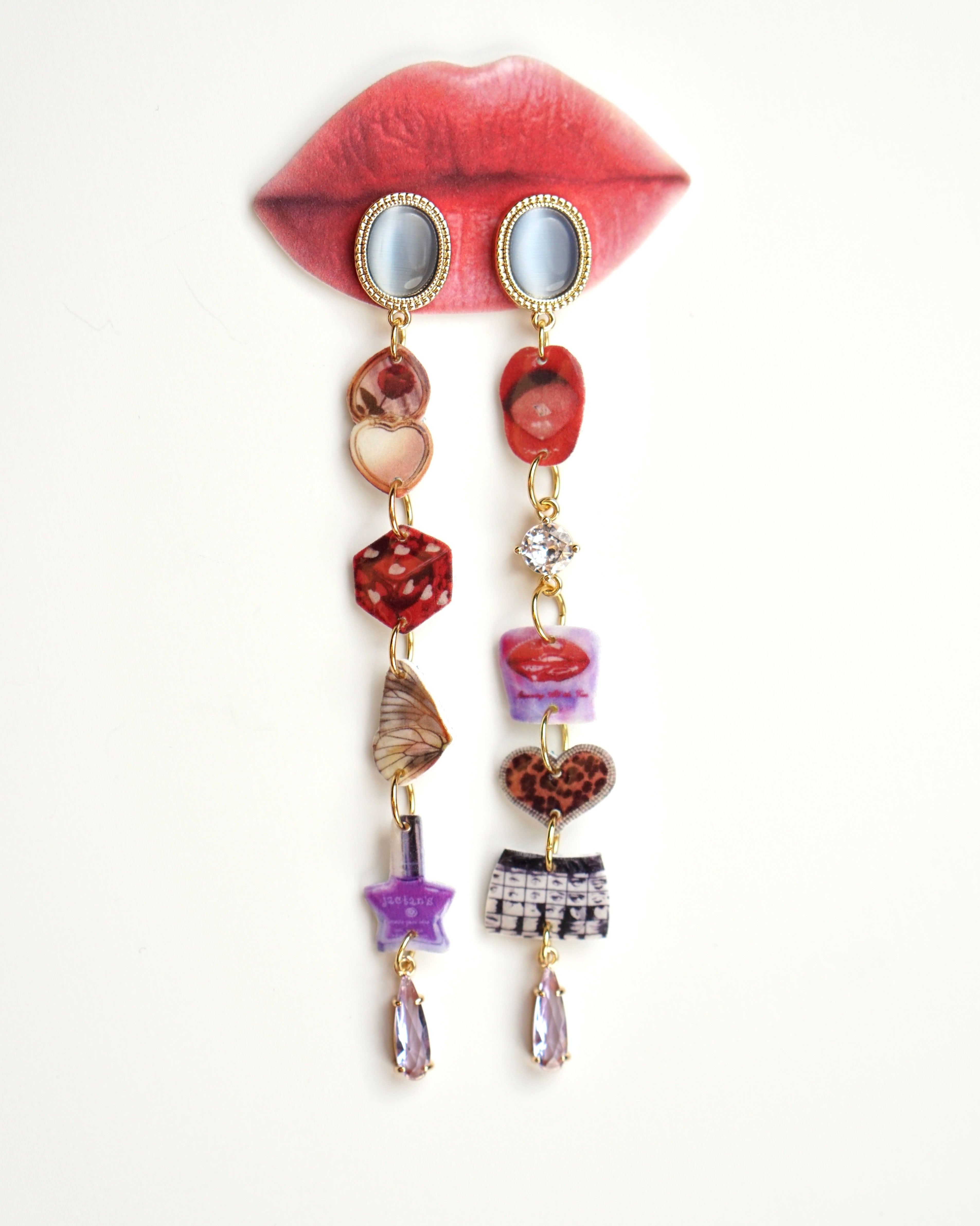 Crimson Whisper Earrings