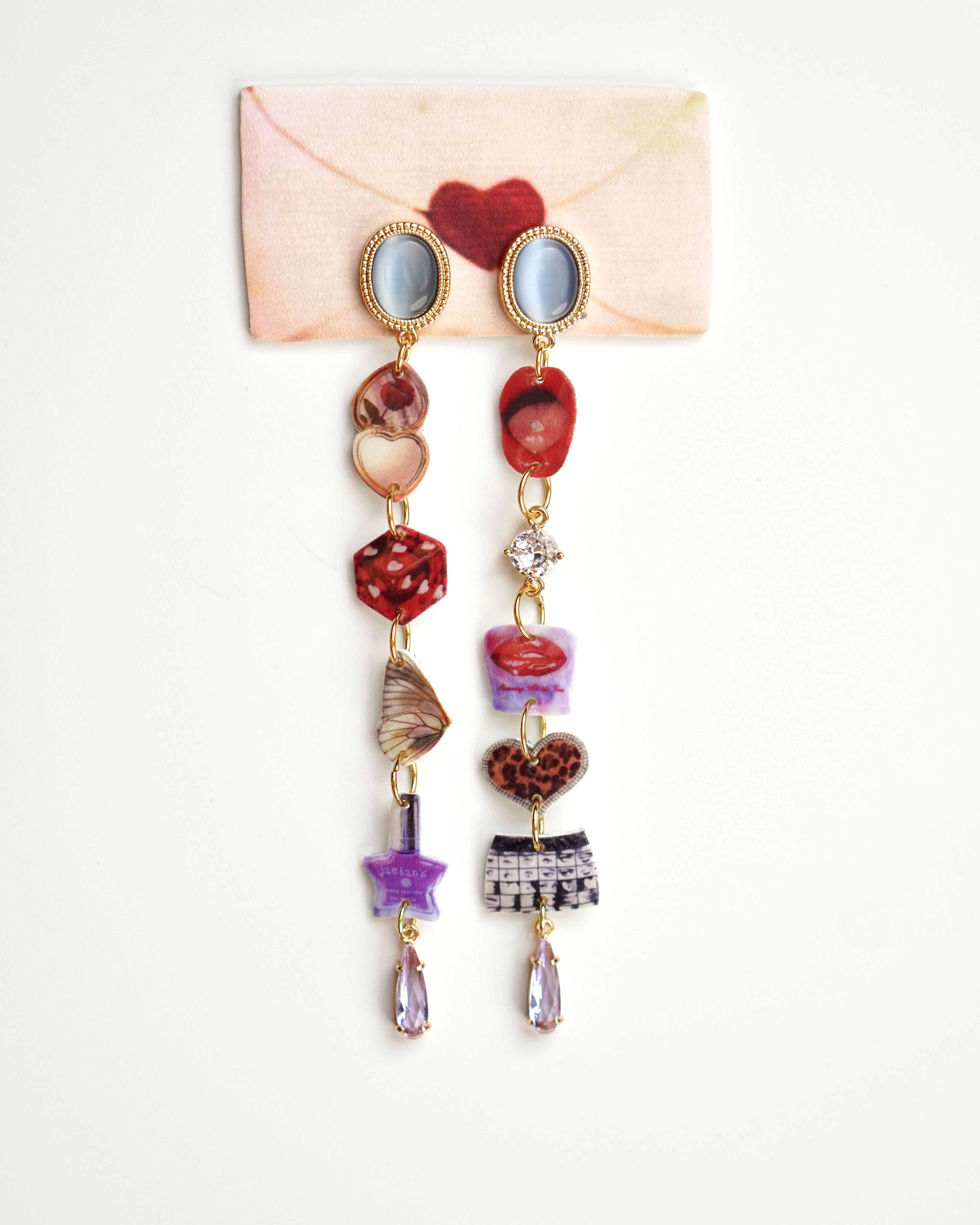 Crimson Whisper Earrings