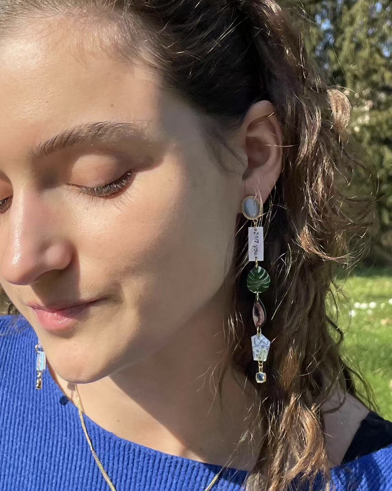 24/7 You Collage earrings