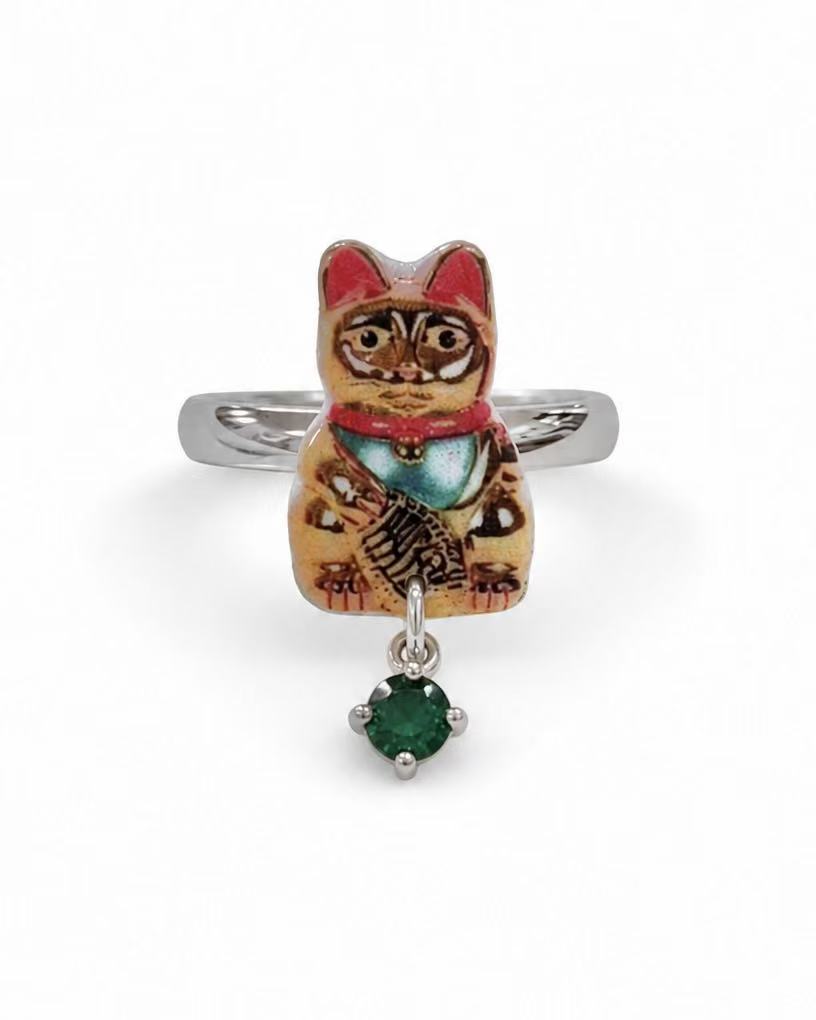 Maneki Neko Ring