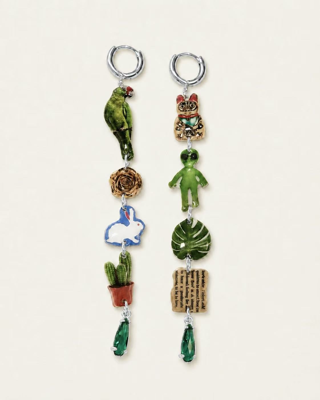 Green Curiosities ohrringe