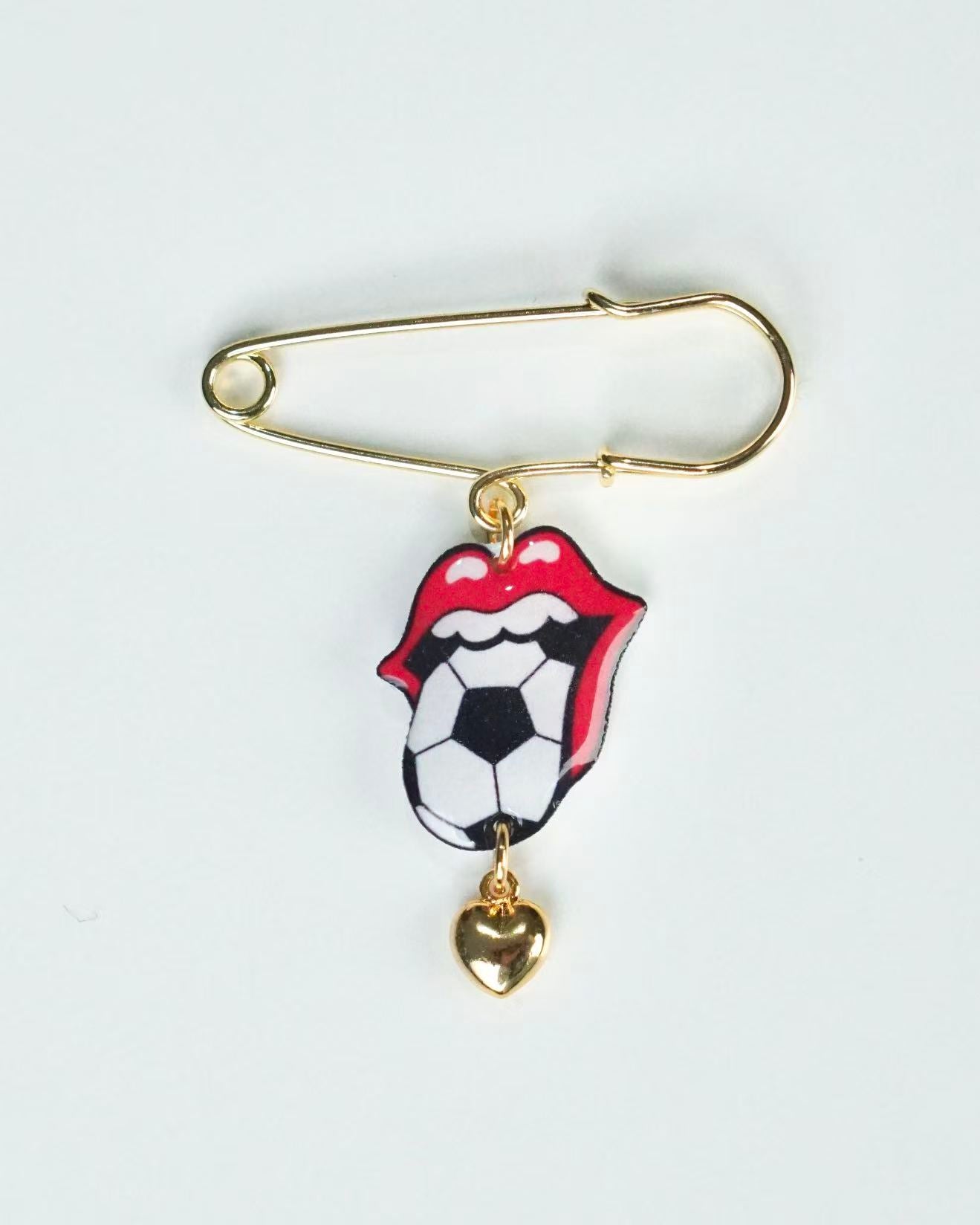 Football Lips Pin