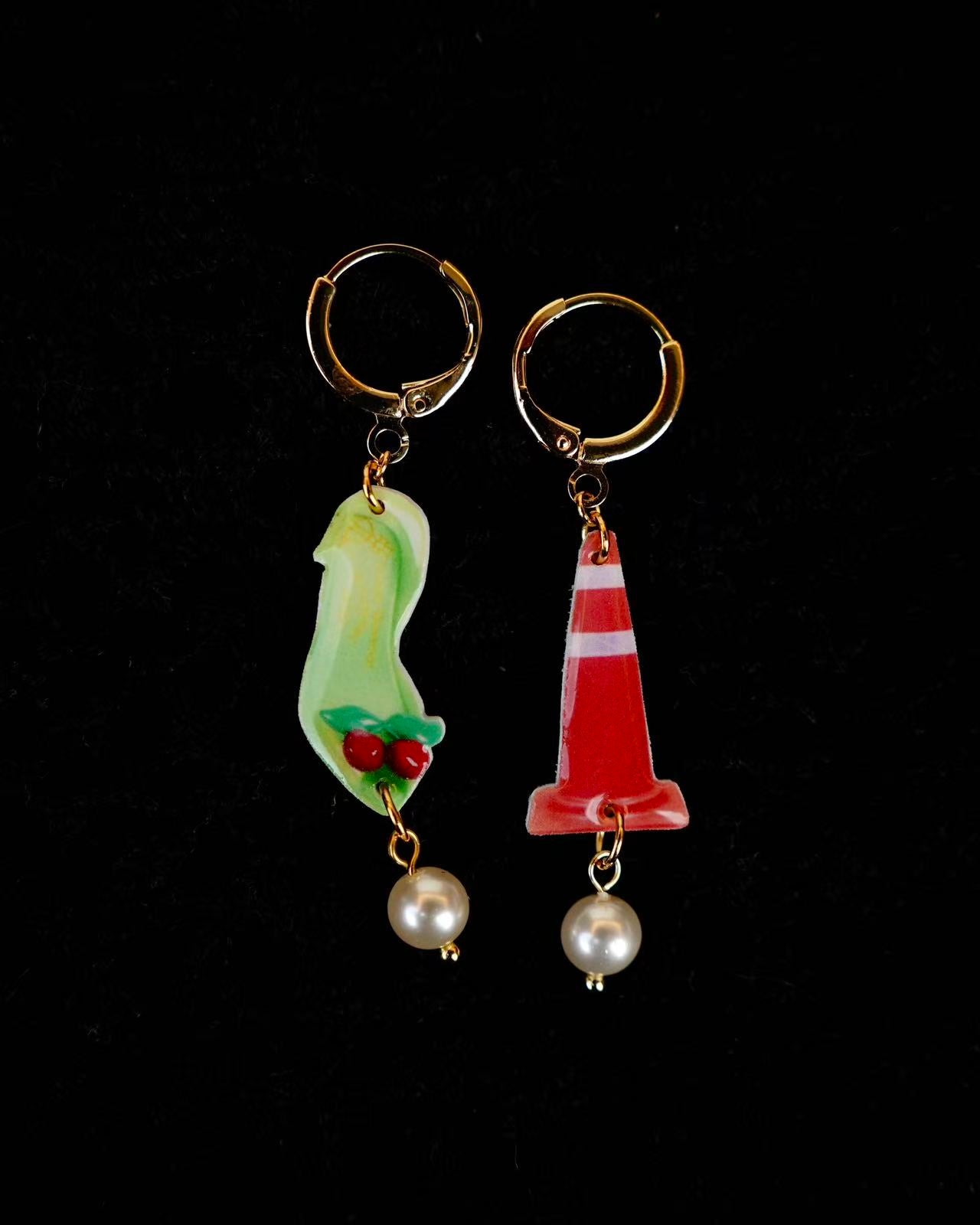 Sandal & Cone Earrings