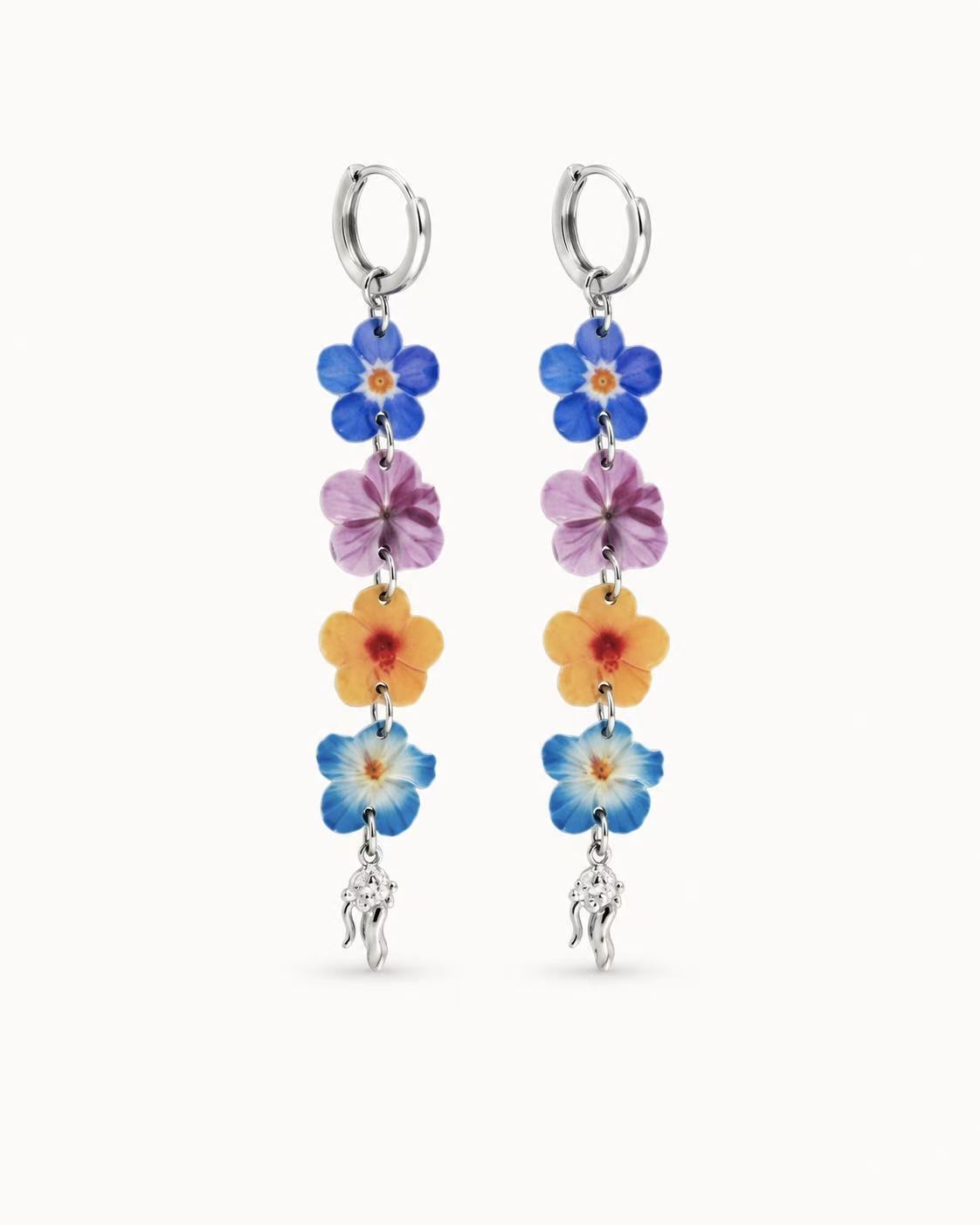 Pastel Flower Earrings