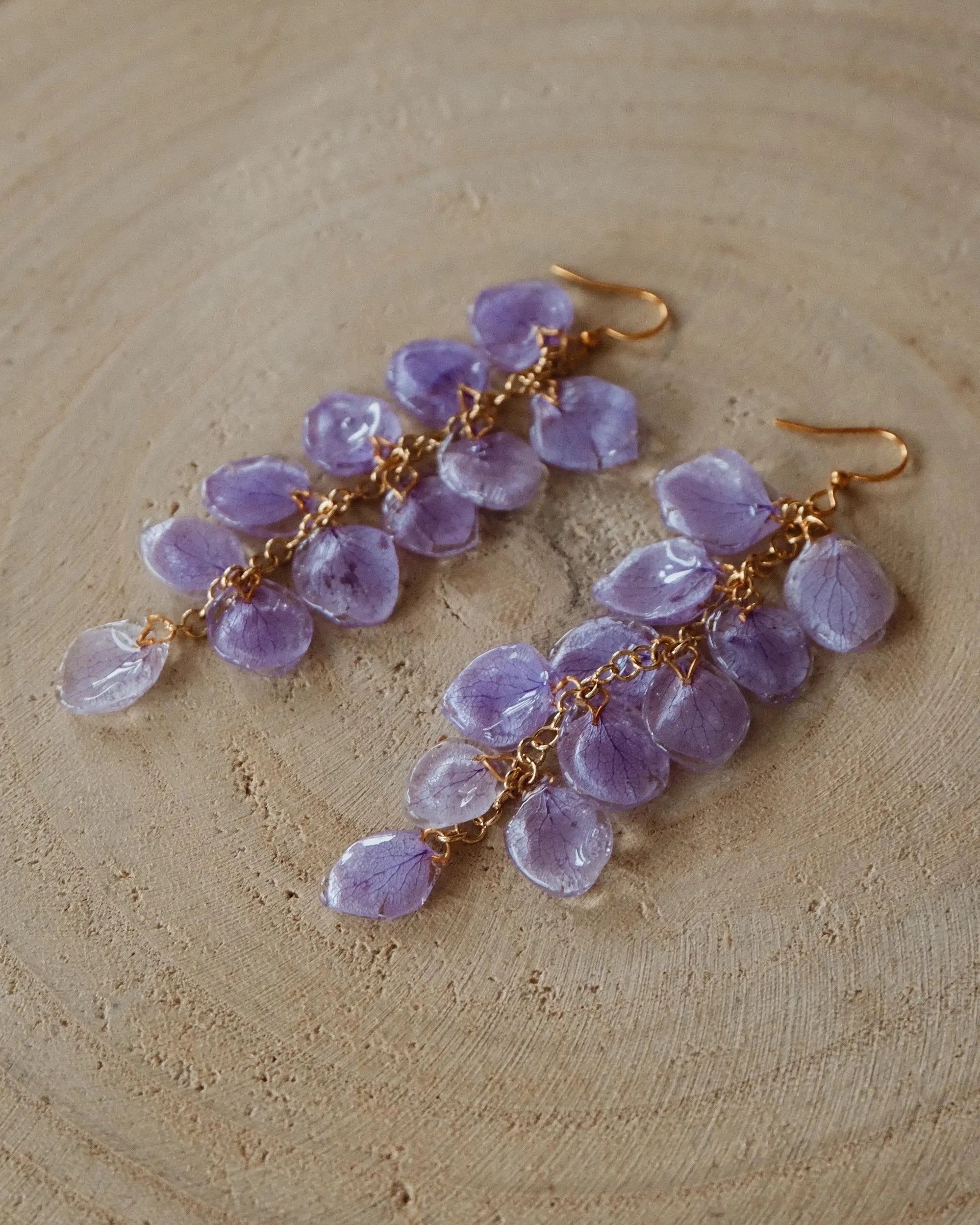 Real Hydrangea Ohrringe