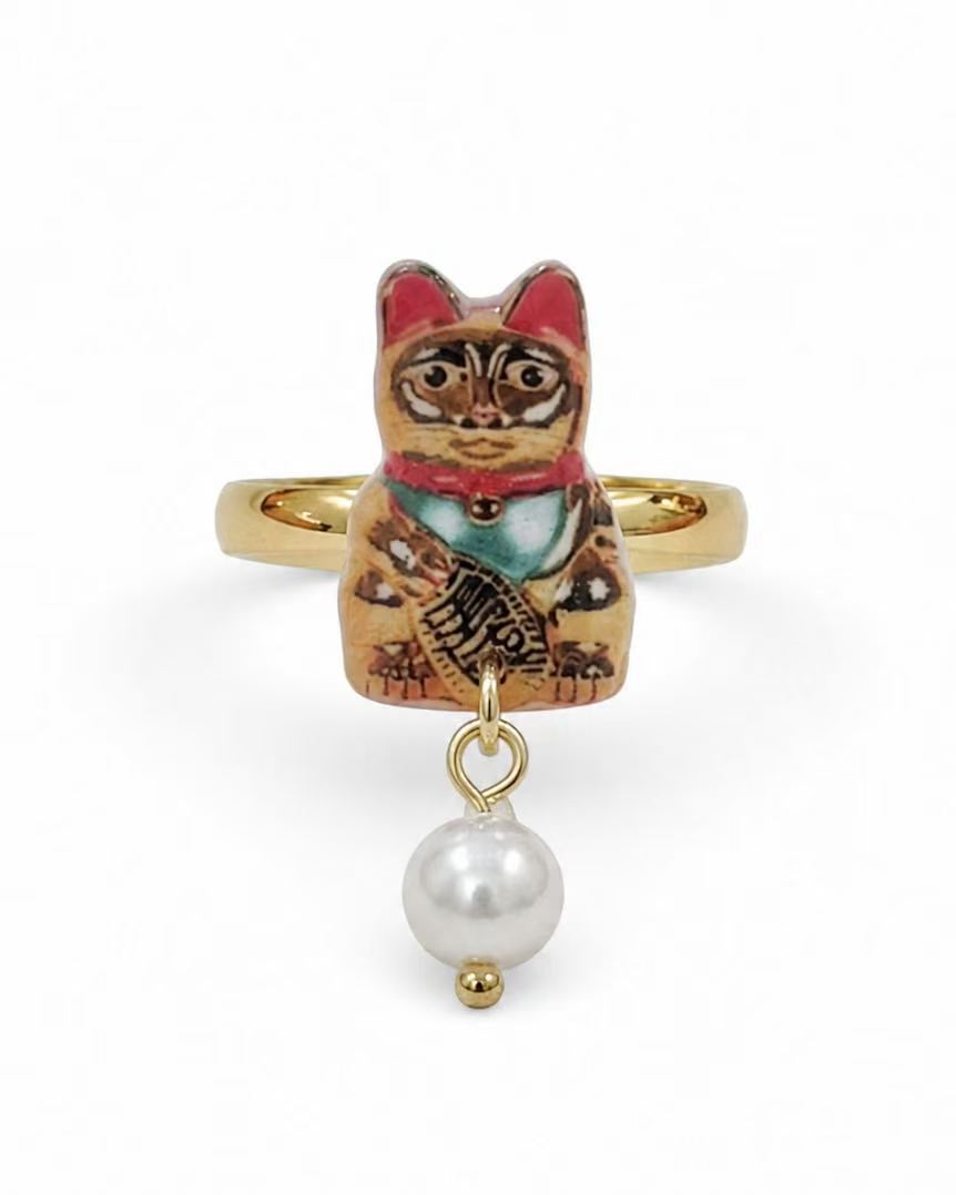 Maneki Neko Ring
