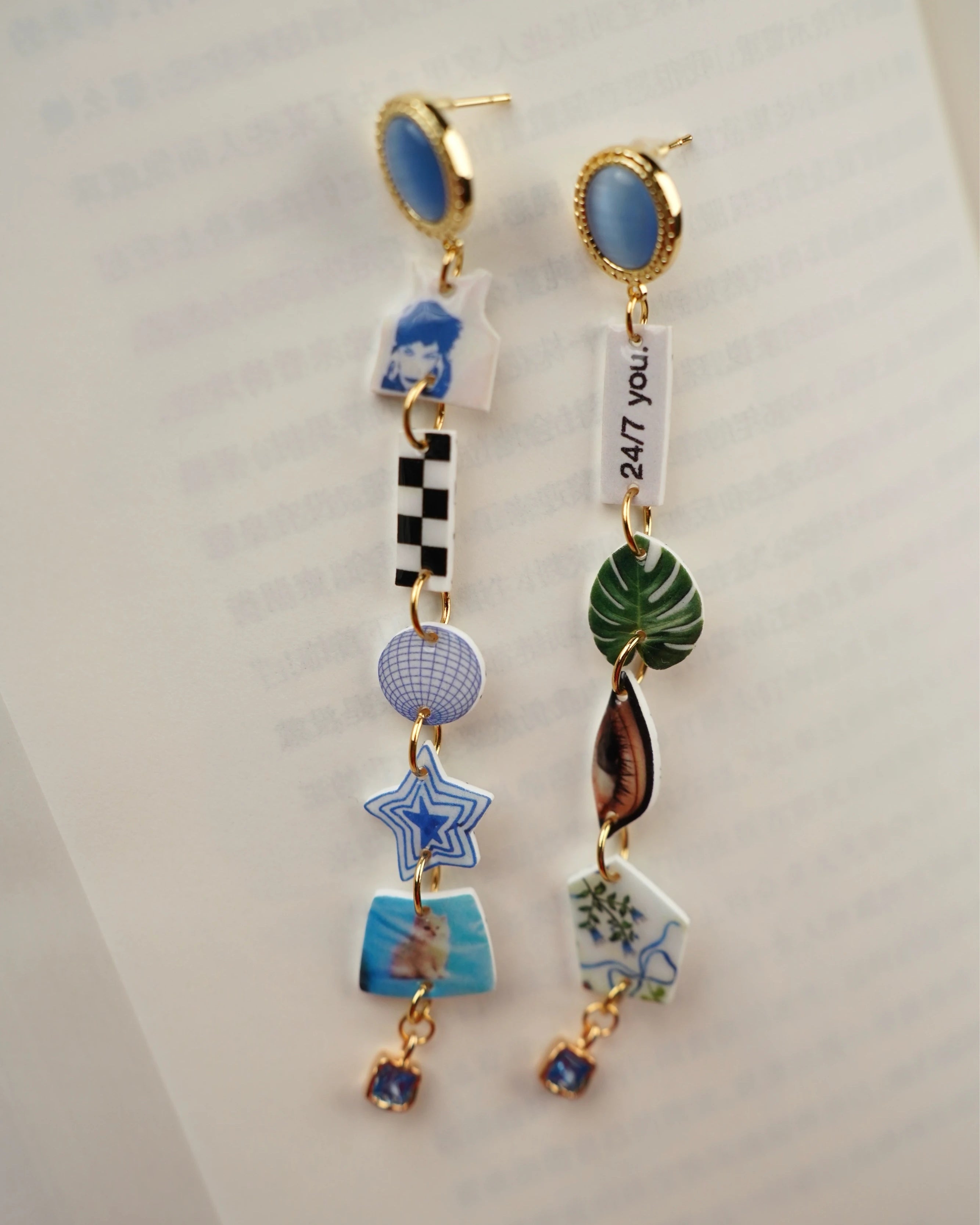 24/7 You Collage Ohrring