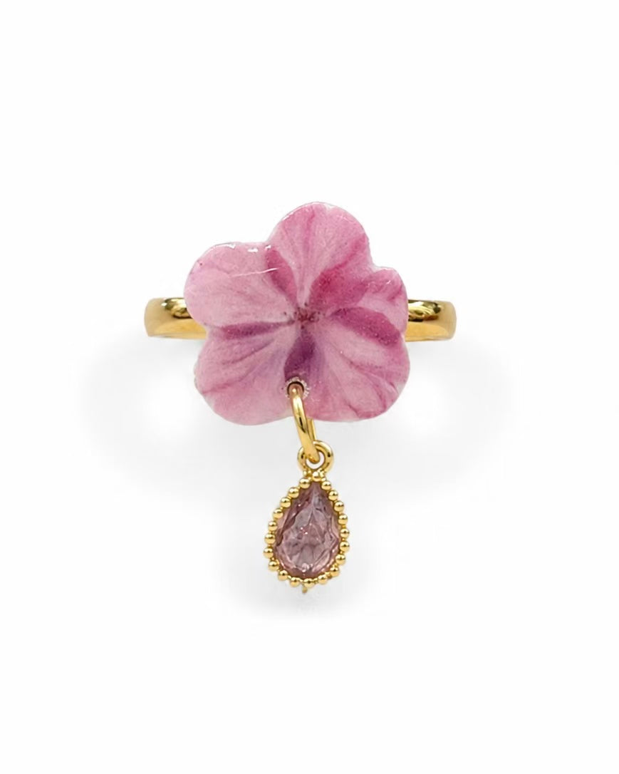 Pink Flower Ring