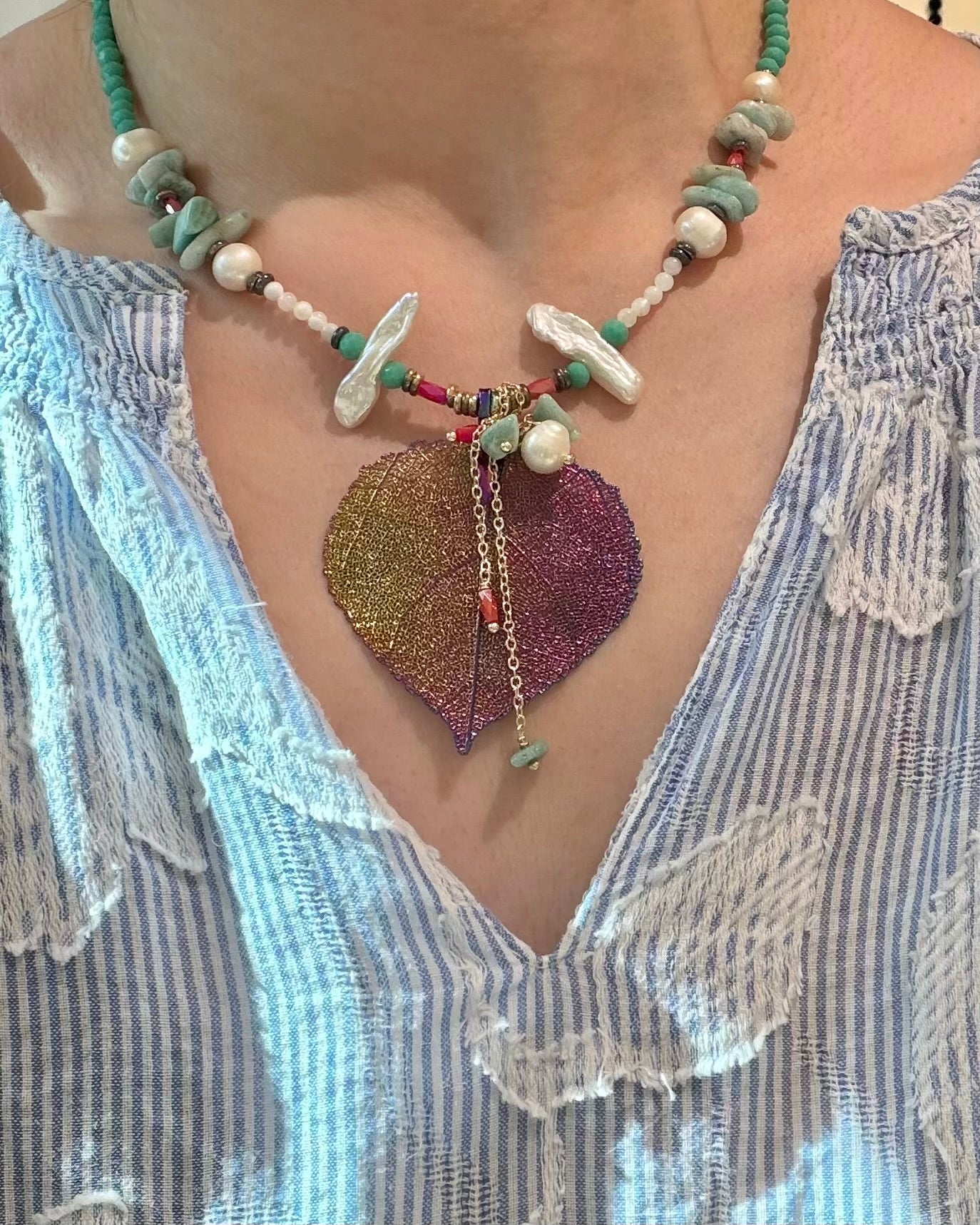 Real Leaf Necklace