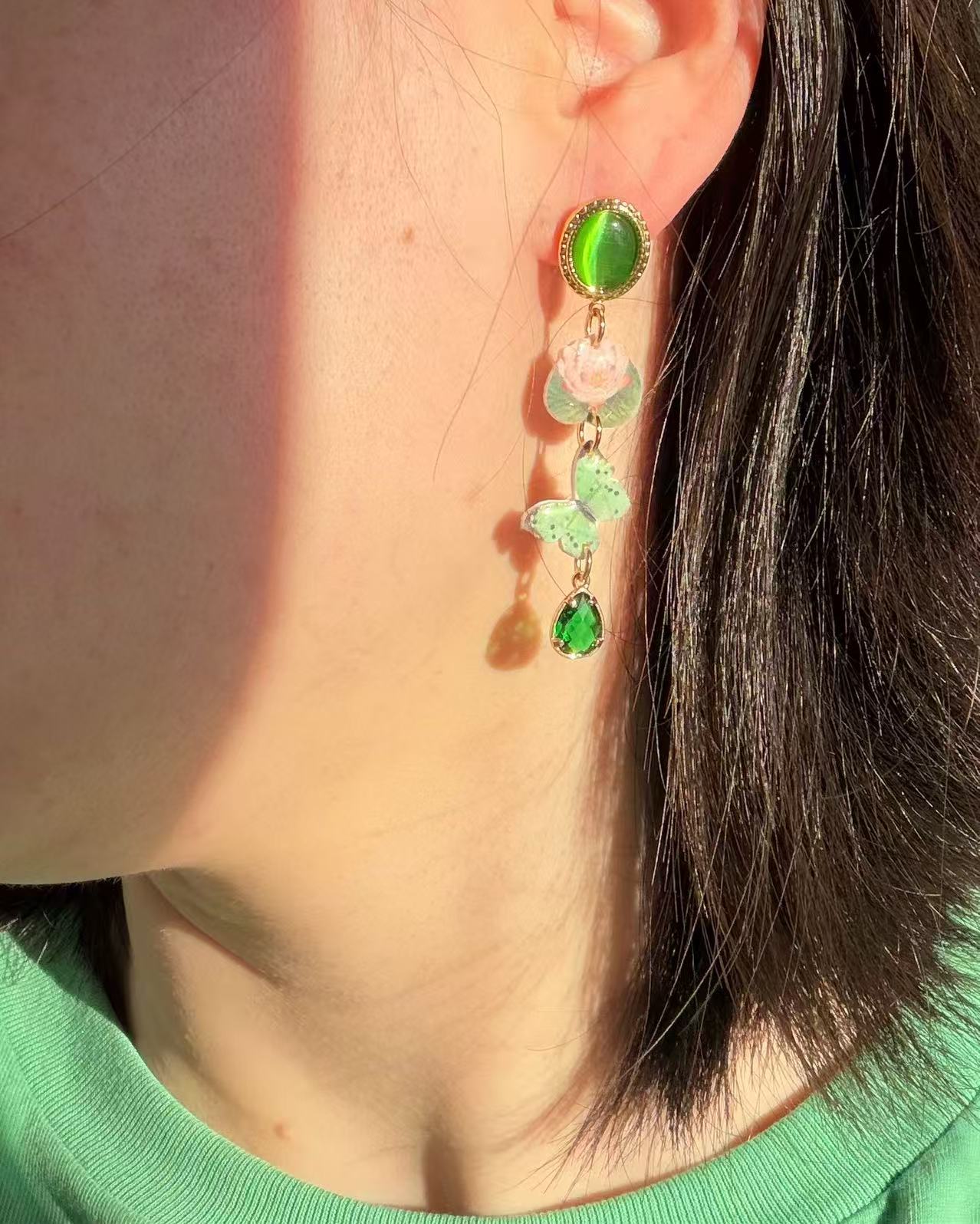 Jade Garden Earrings