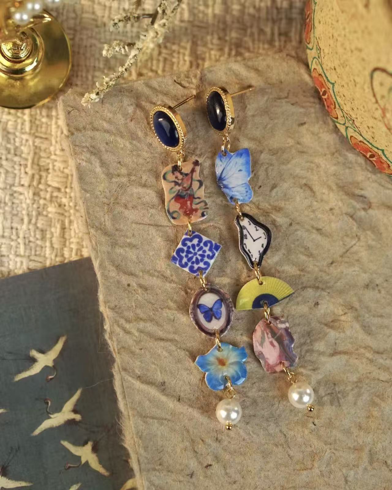 Eastern Blue Earrings