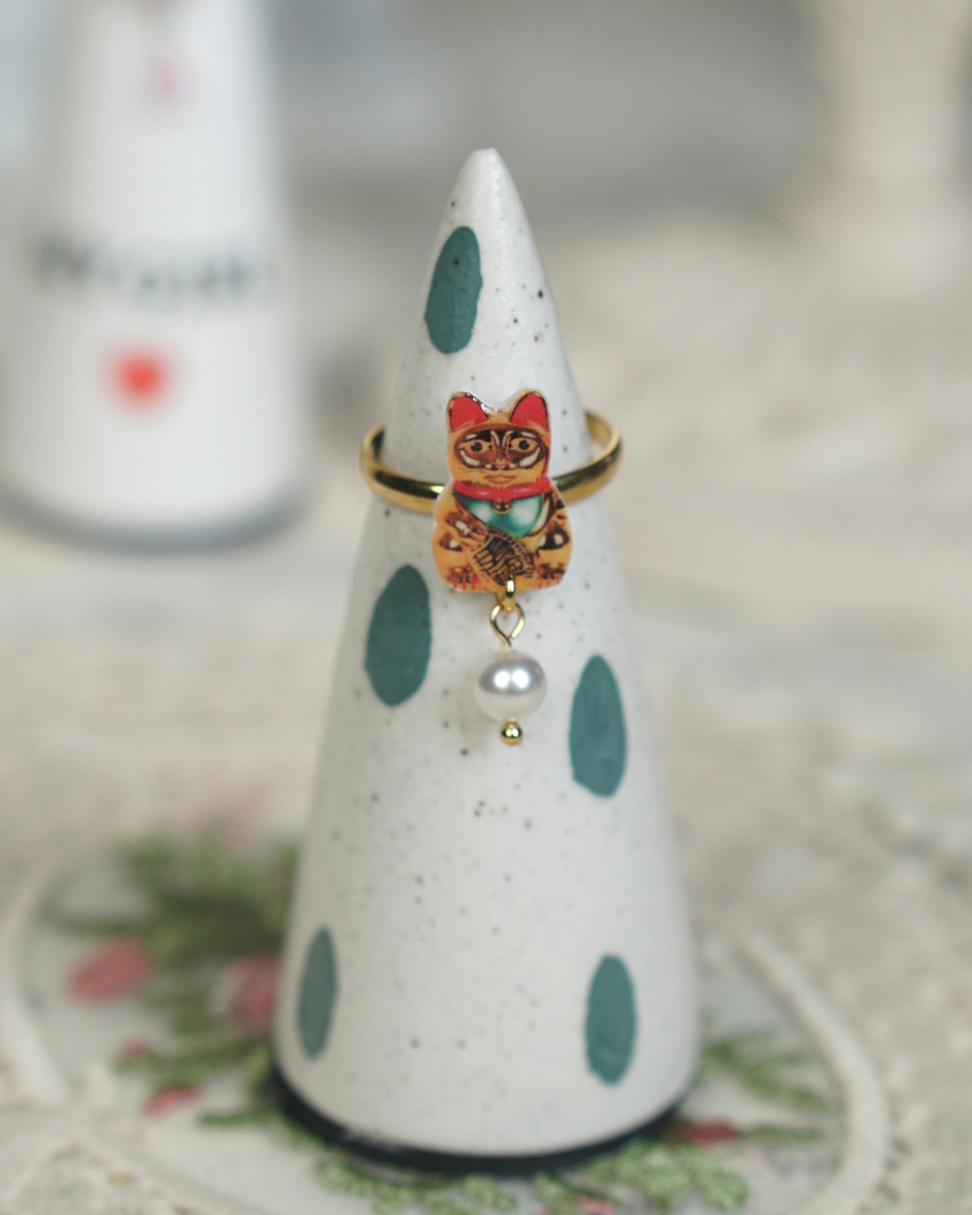Maneki Neko Ring