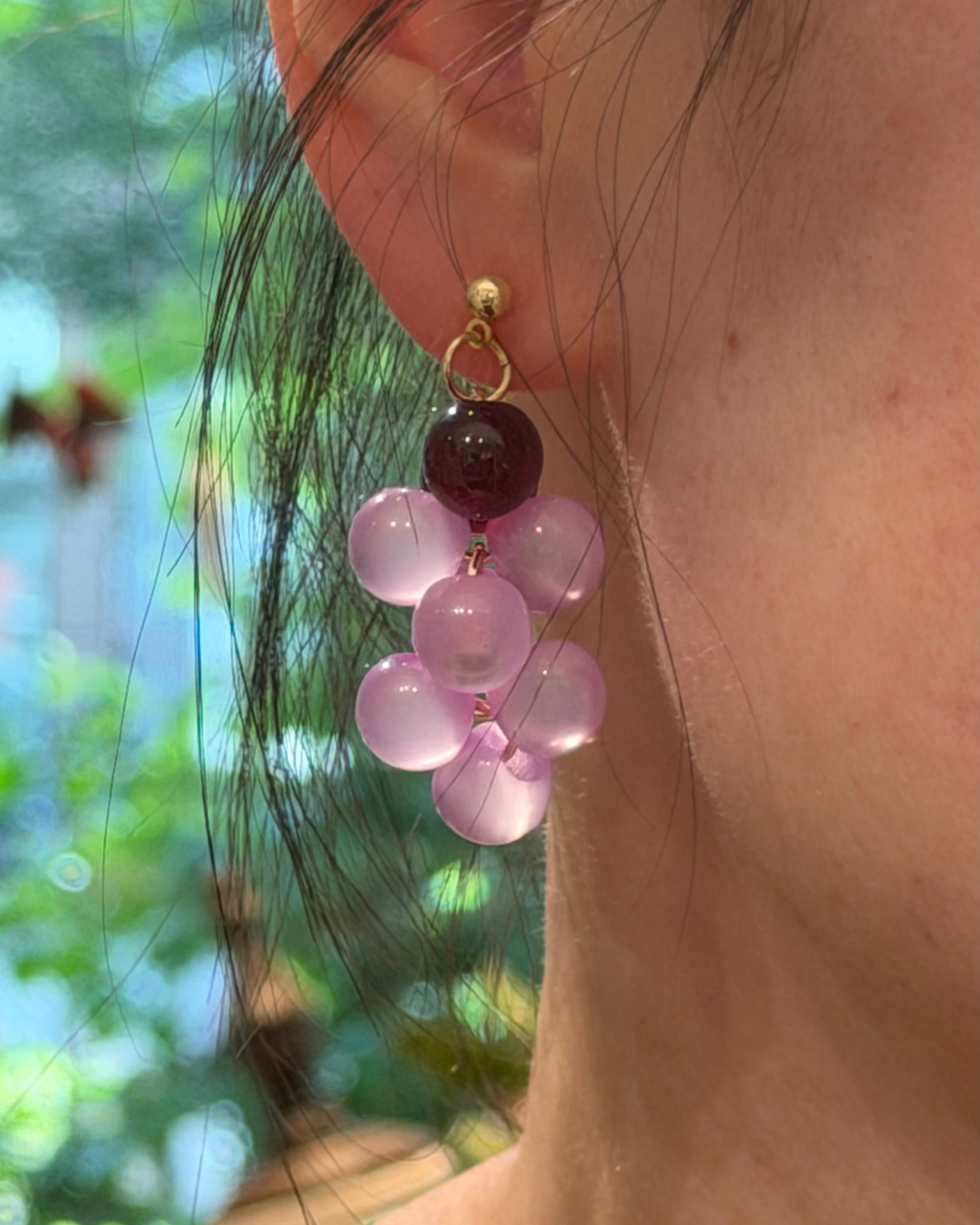 Juicy Grape Earrings