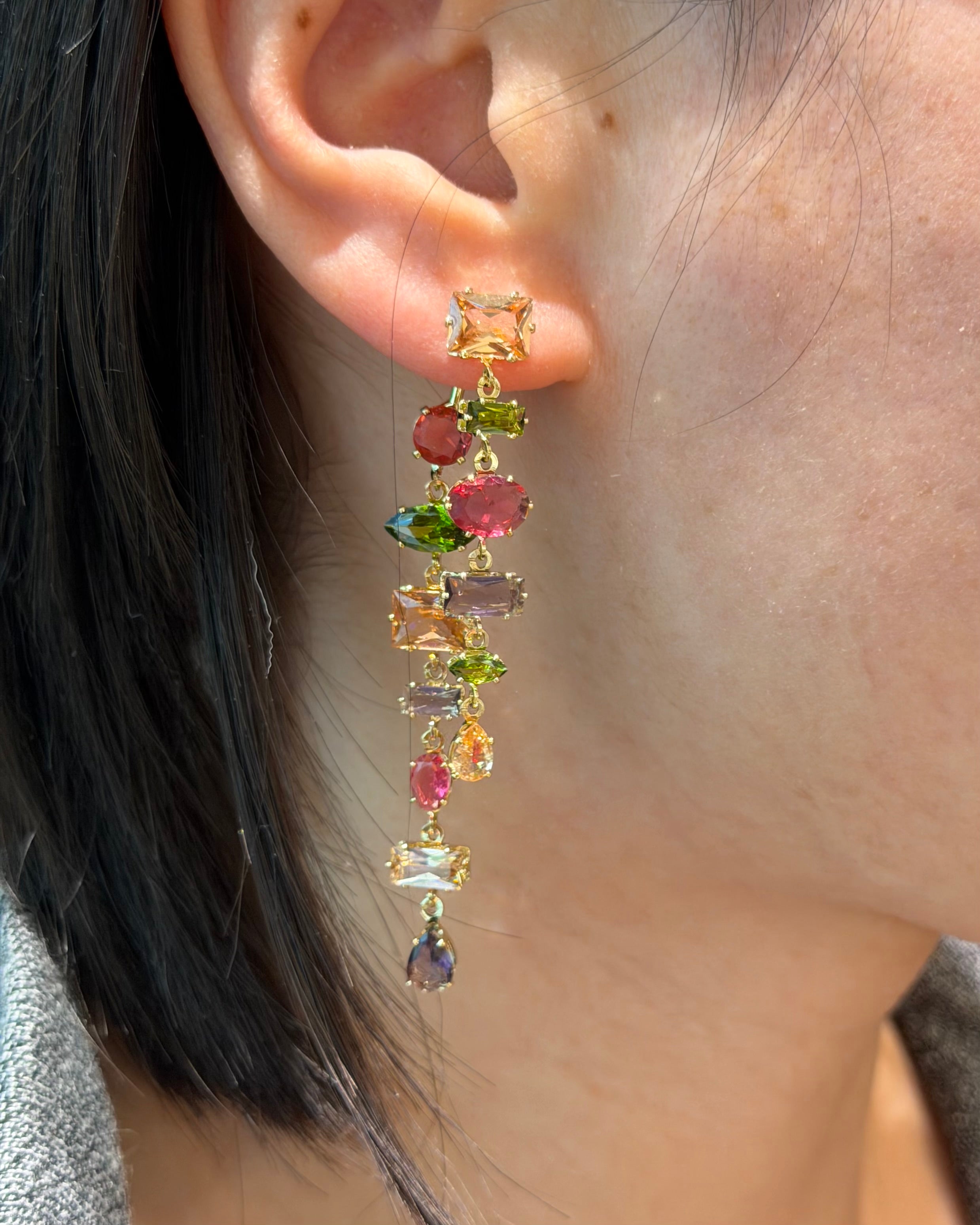 Starlight Crystal Drop Earrings