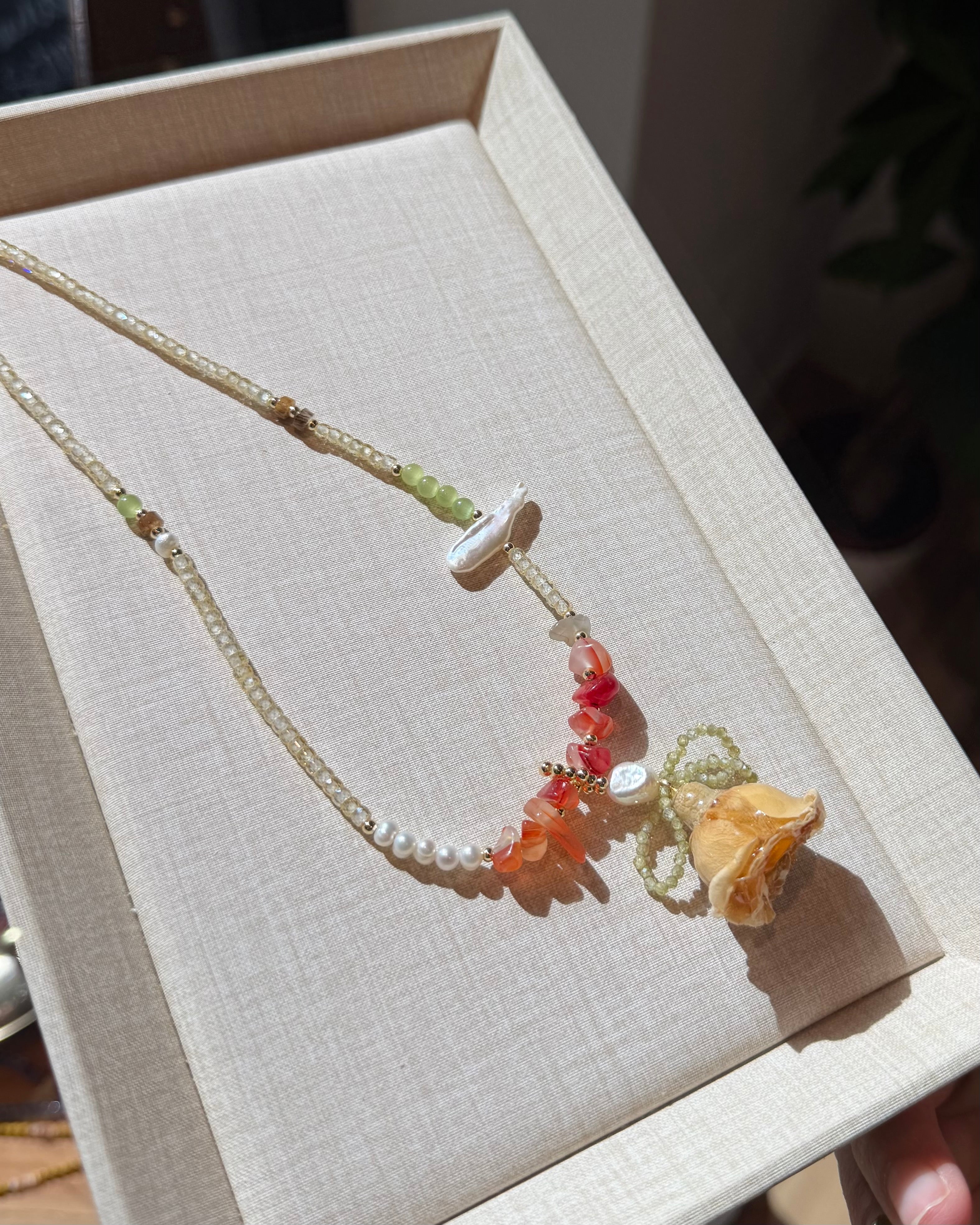 Amber Rose Necklace