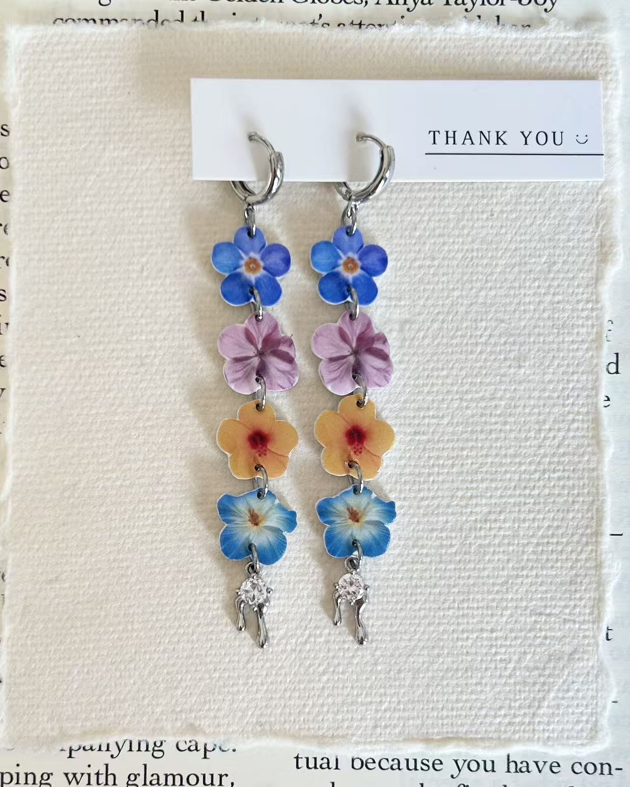 Pastel Flower Earrings