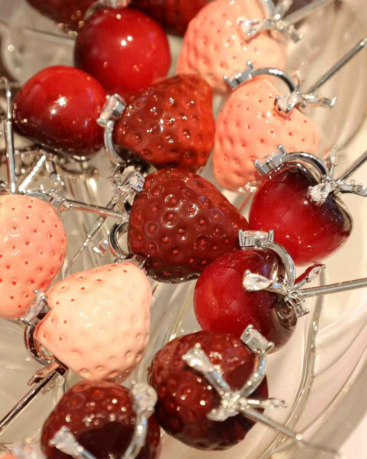Summer Market Strawberry Earrings