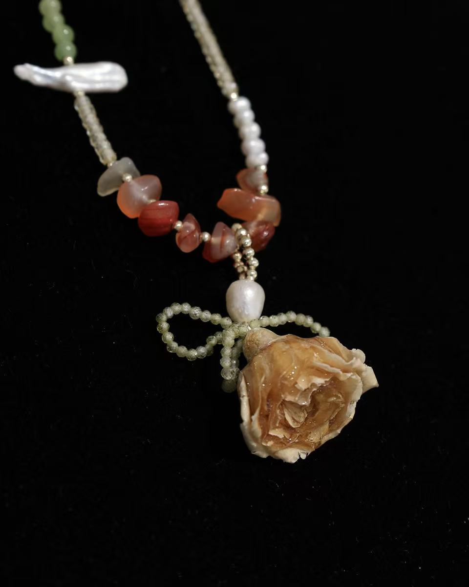 Amber Rose Necklace