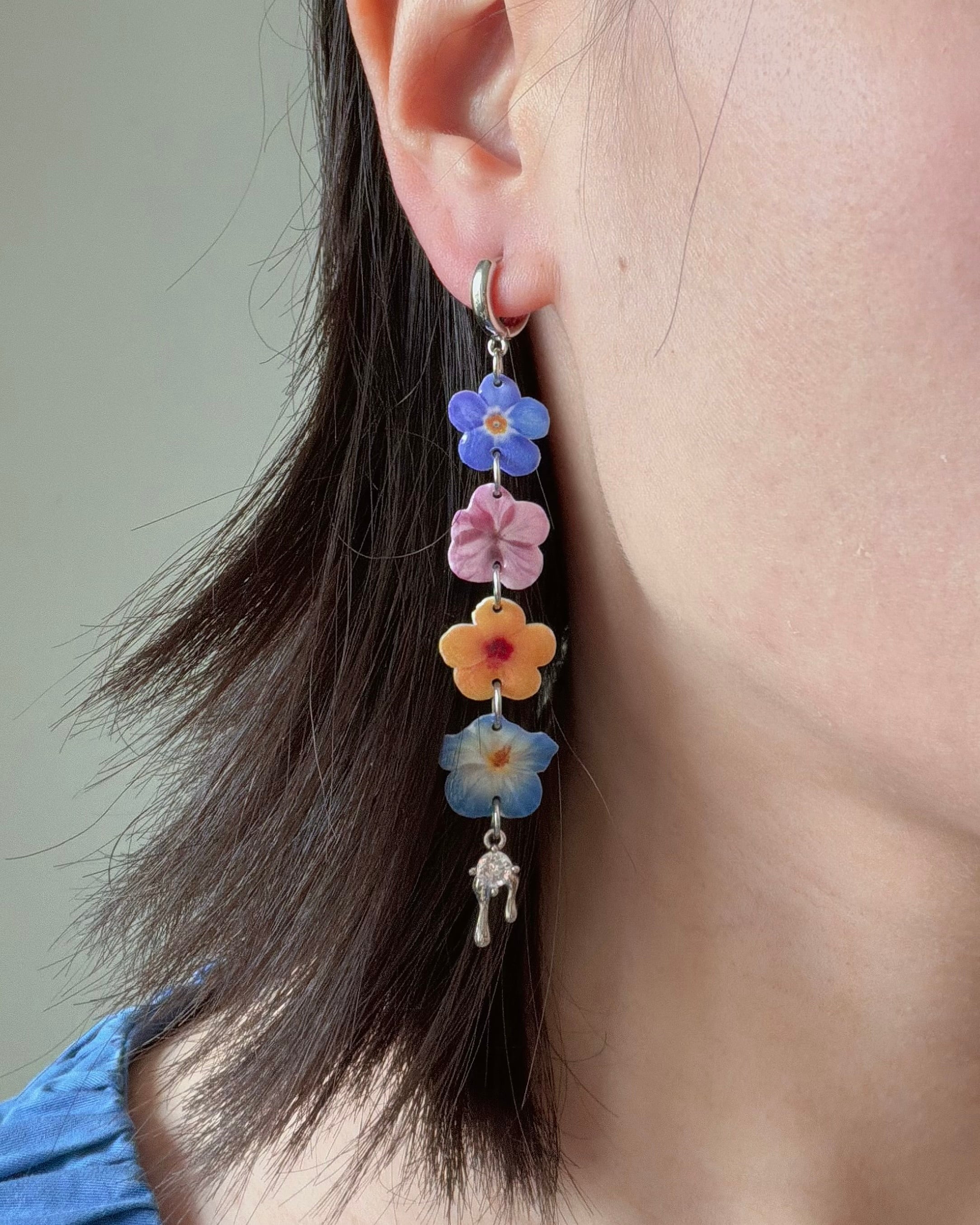 Pastel Flower Earrings
