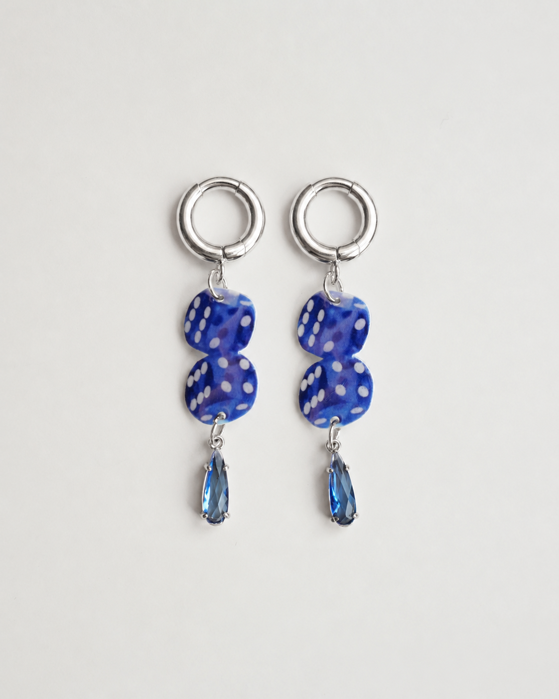 Blue Dice Earrings
