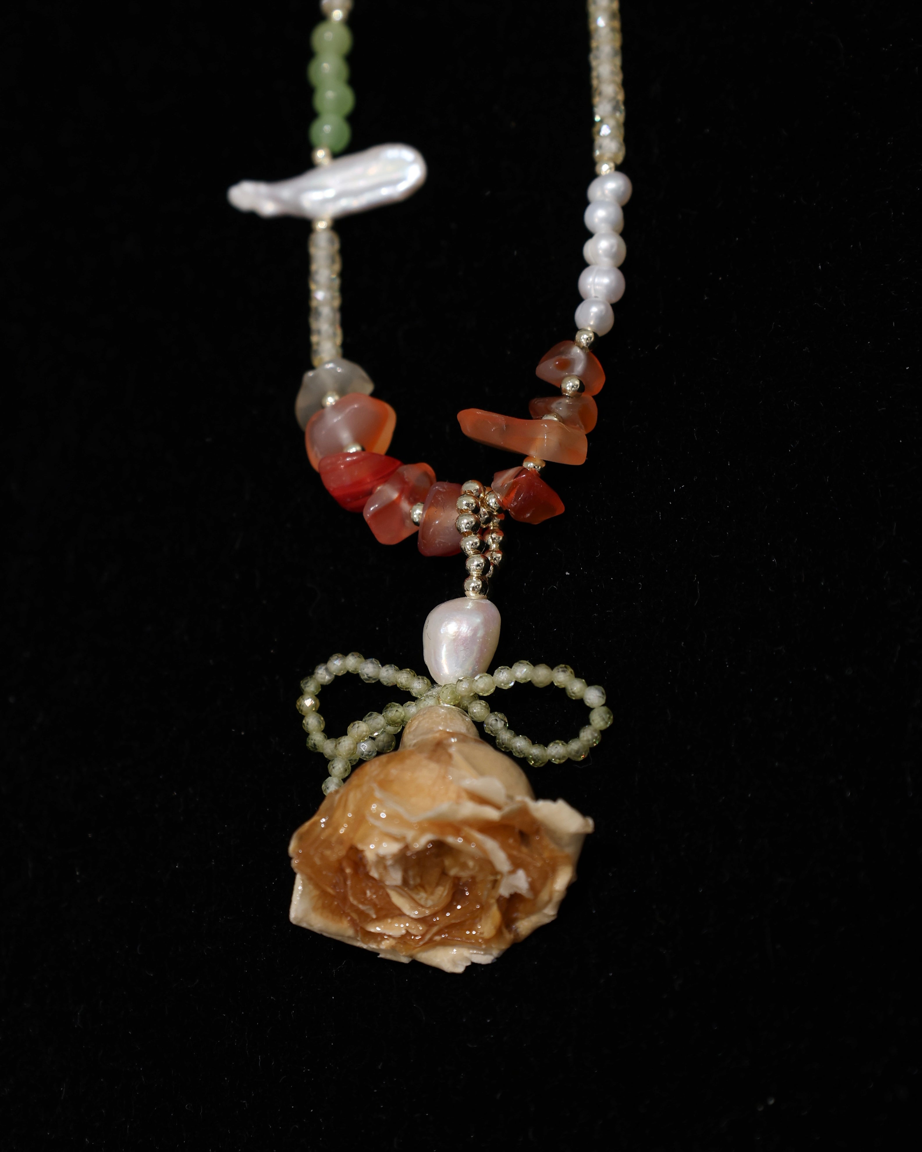 Amber Rose Necklace