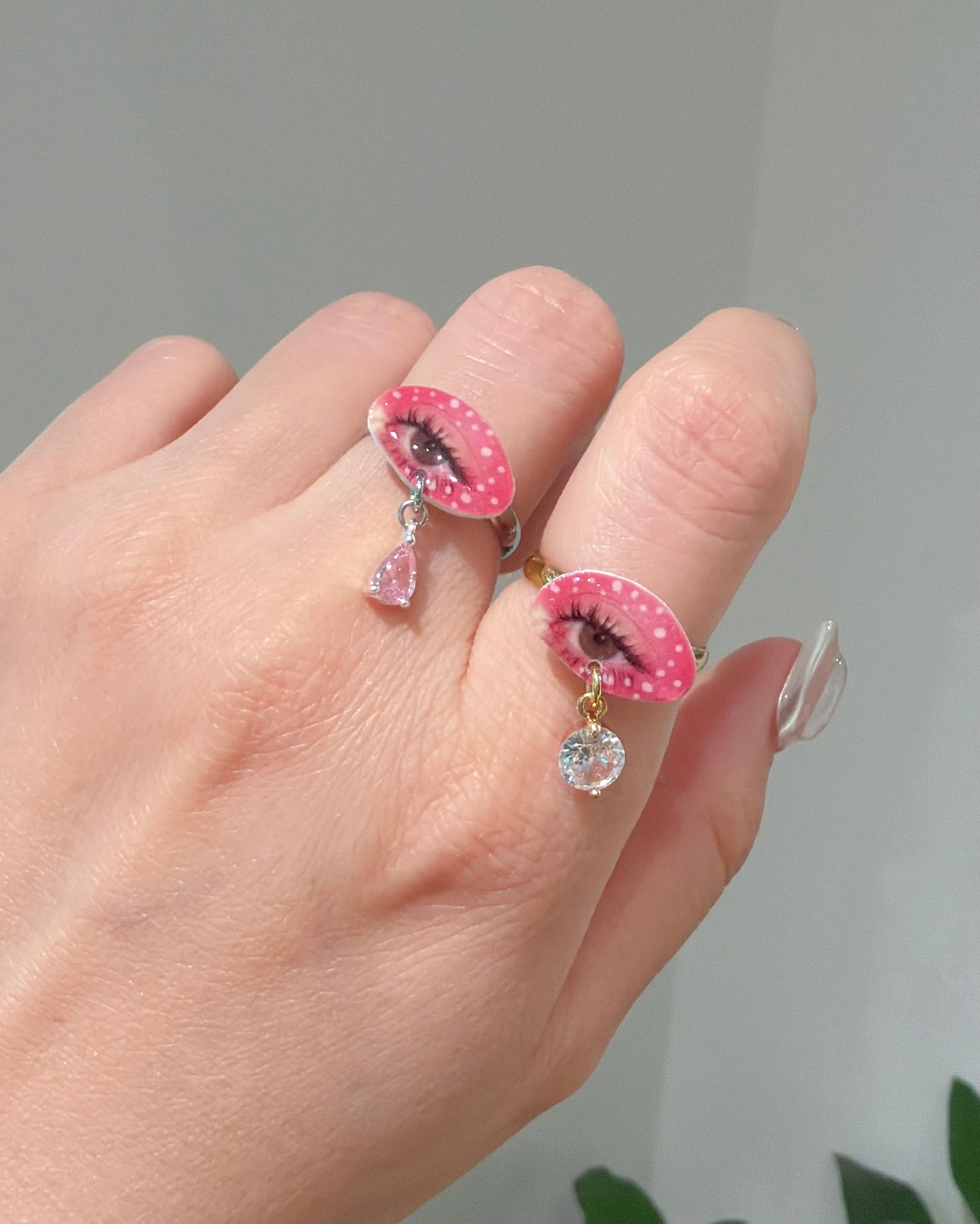 Pink Eye Ring