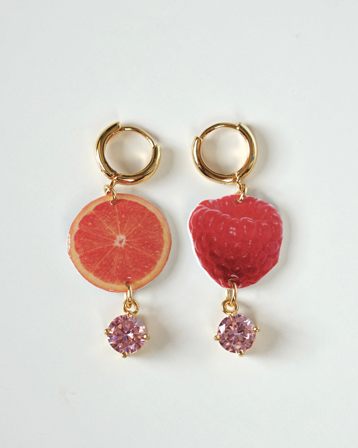 Orange & Raspberry Ohrringe