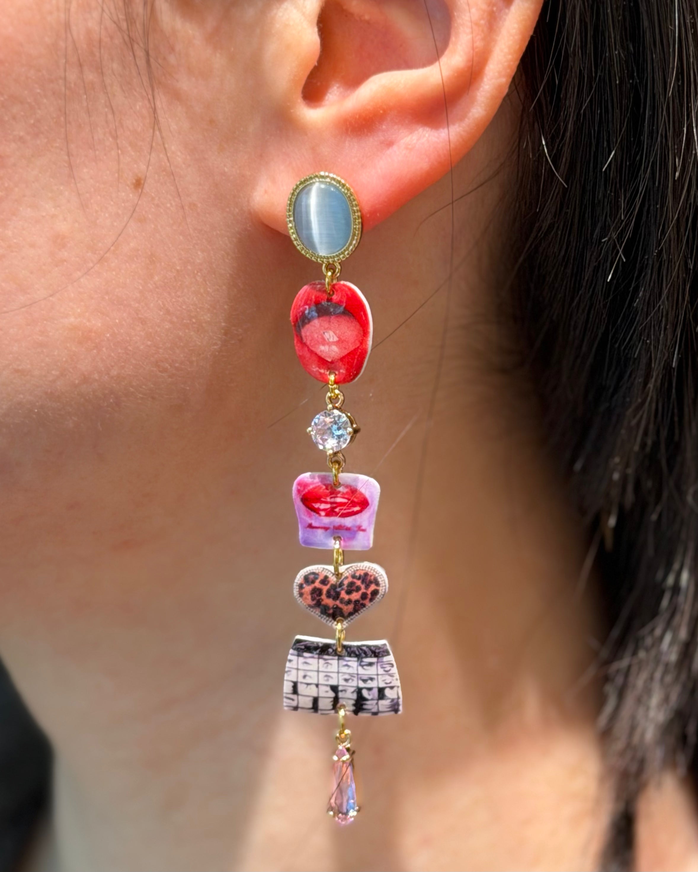 Crimson Whisper Earrings