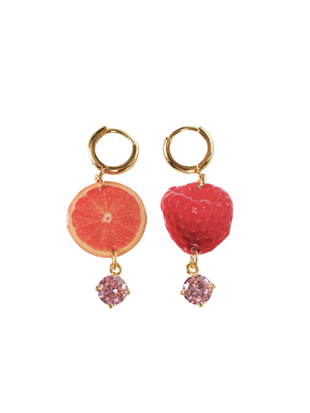 Orange & Raspberry Ohrringe