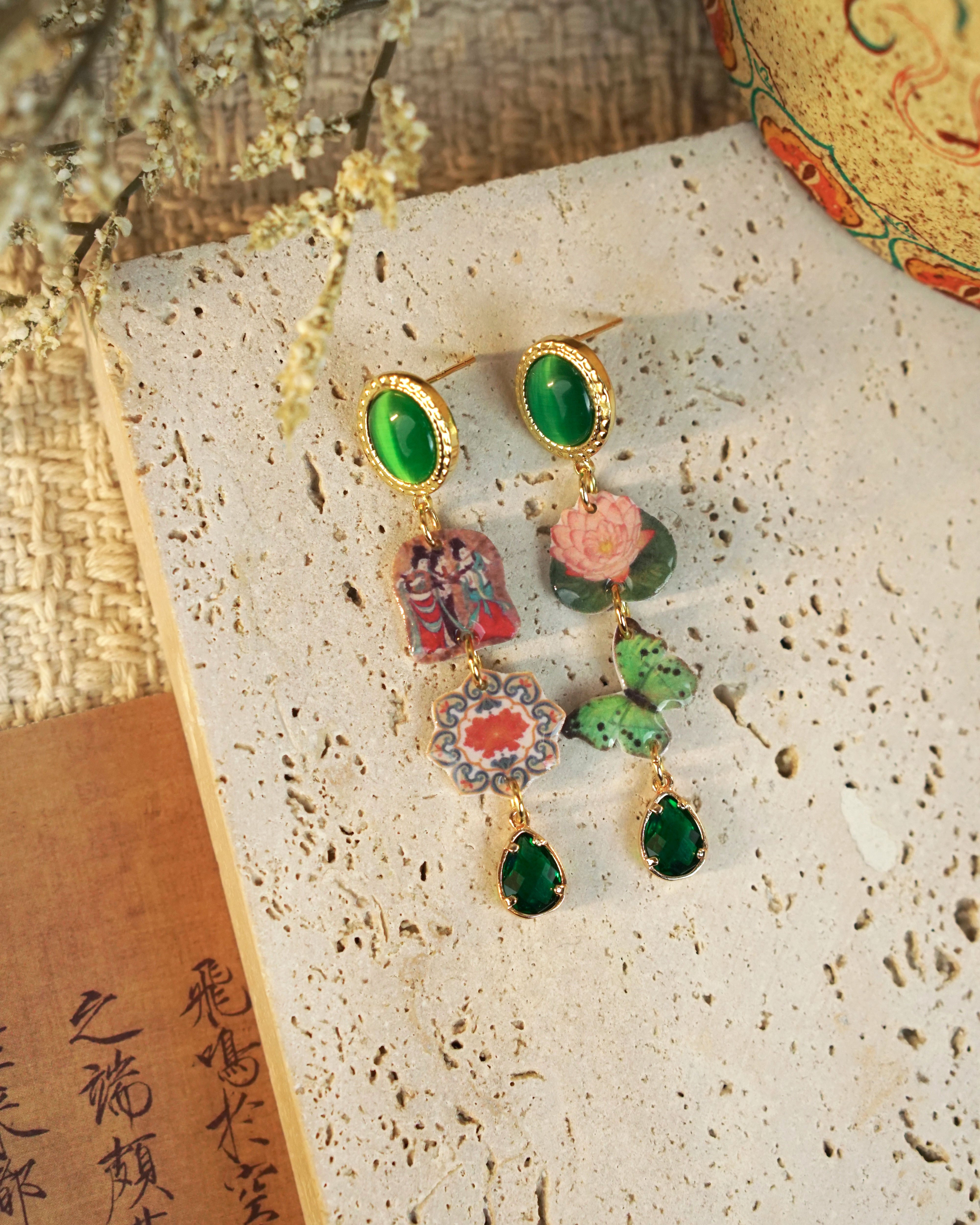 Jade Garden Earrings