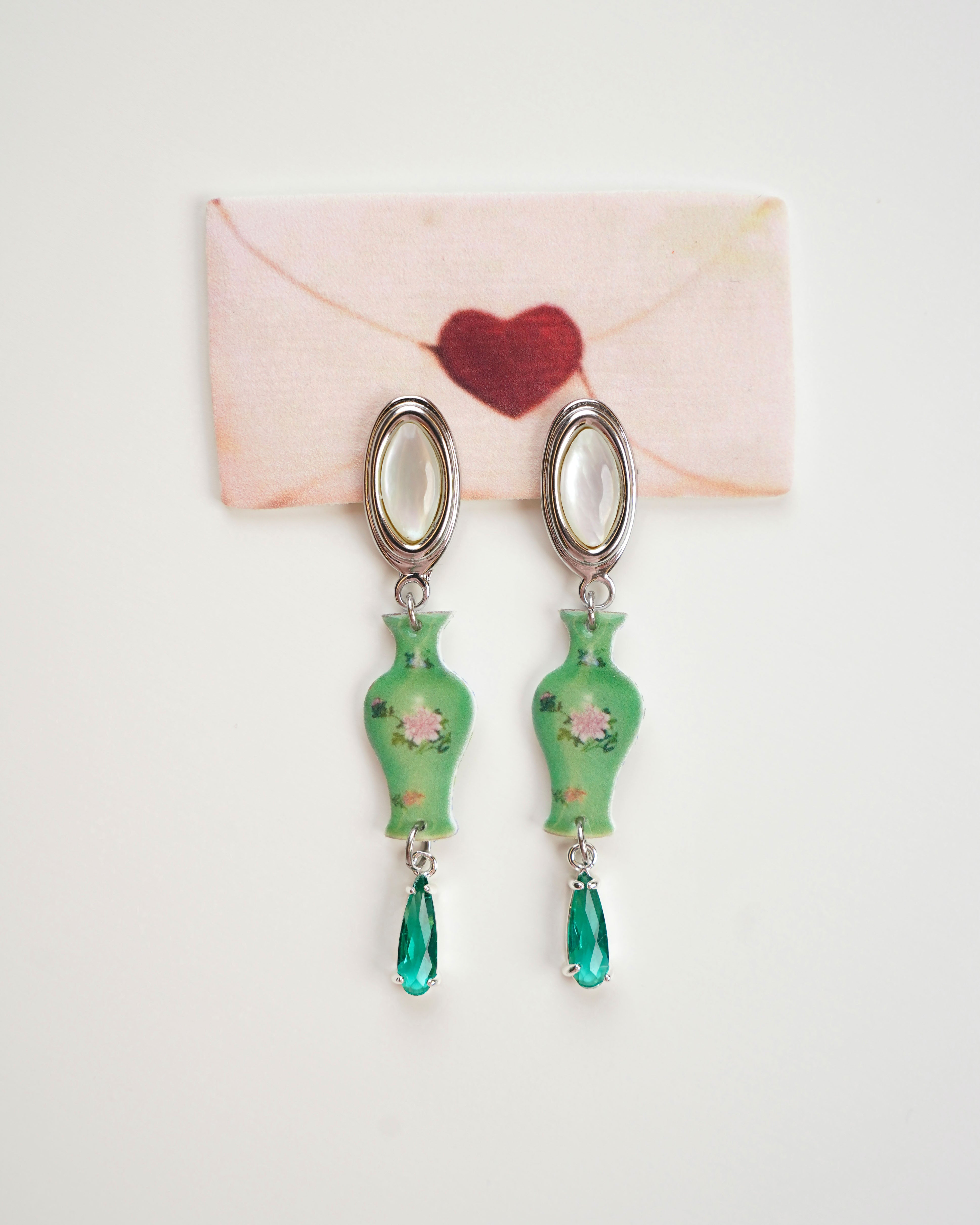 Jade Porcelain earrings