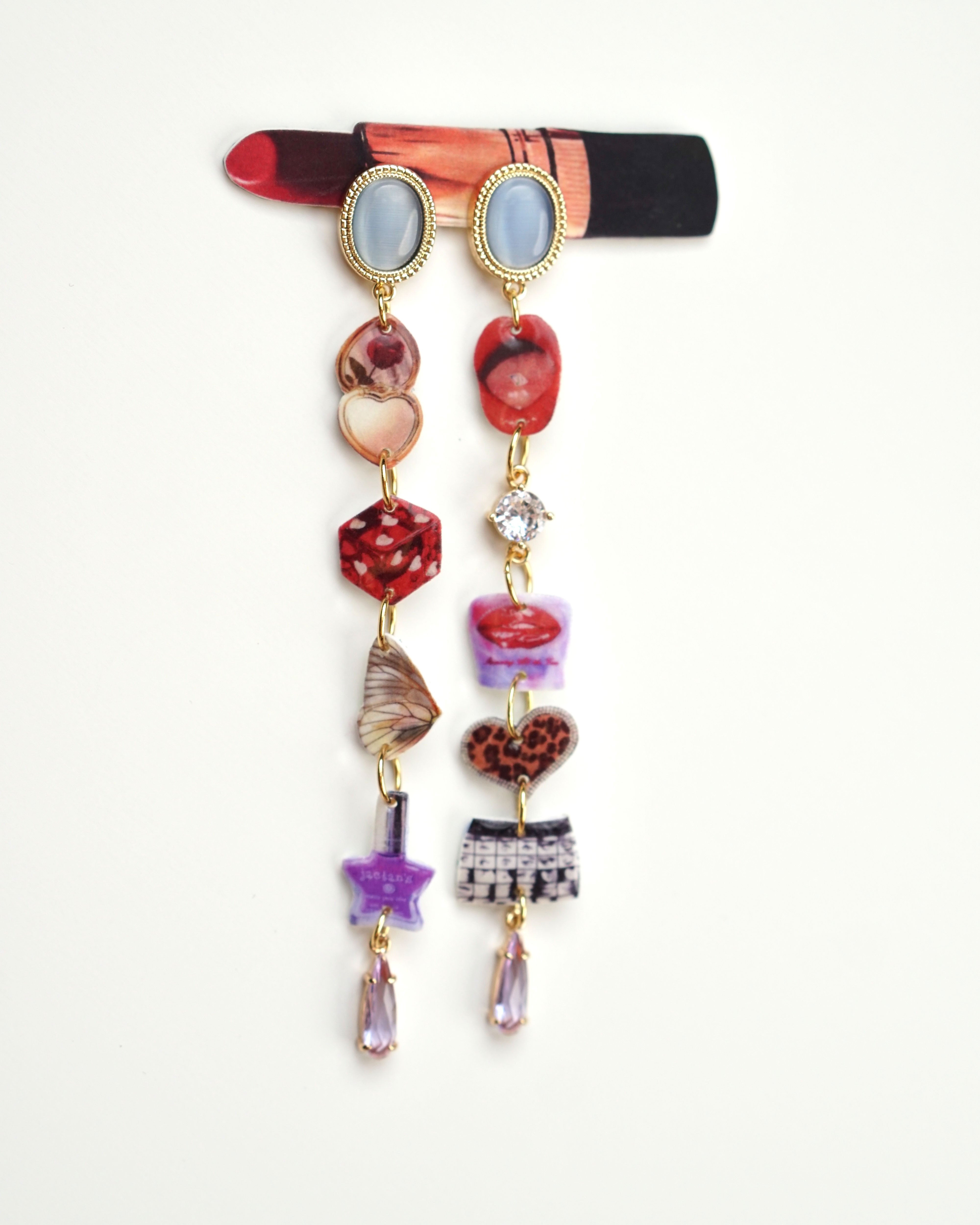 Crimson Whisper Earrings