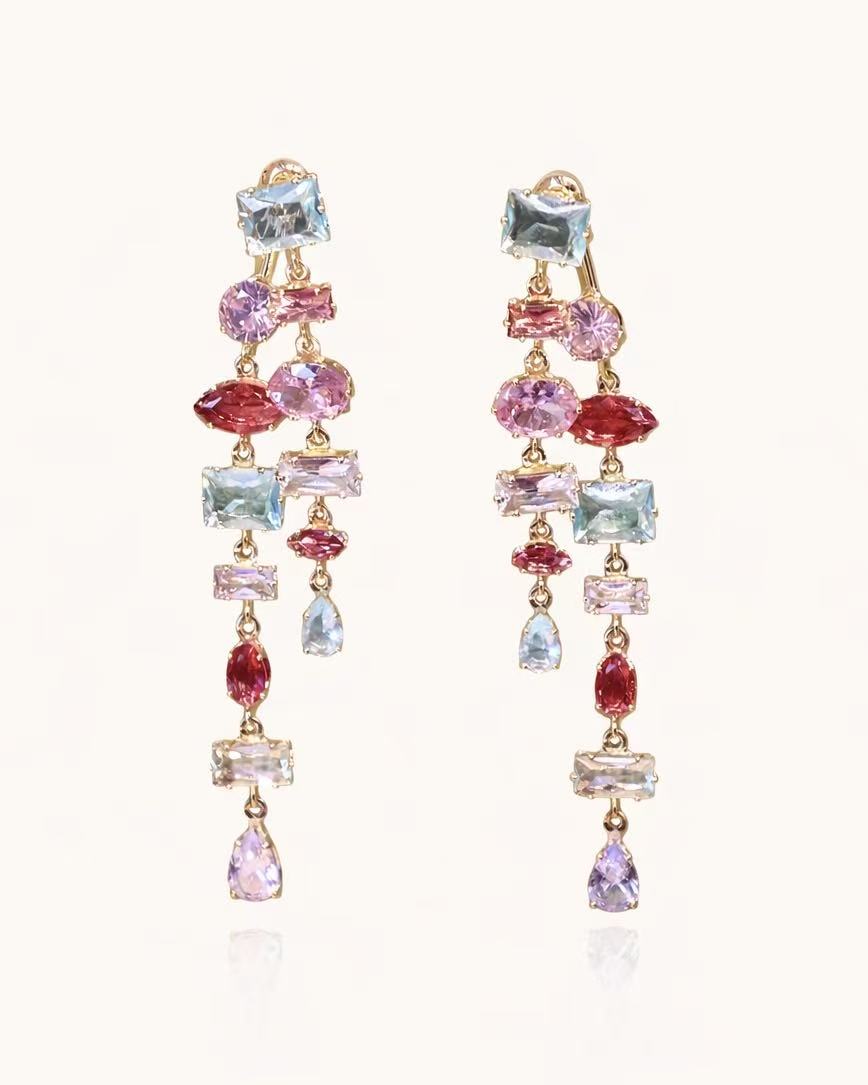 Starlight Crystal Drop Earrings