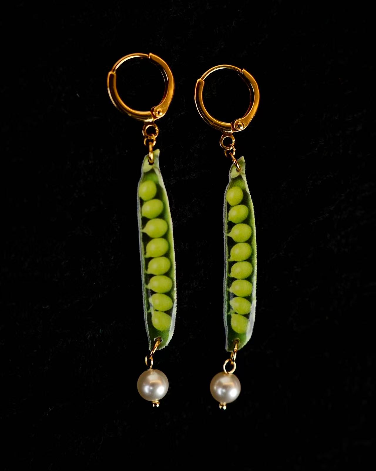 Green Pea Earrings