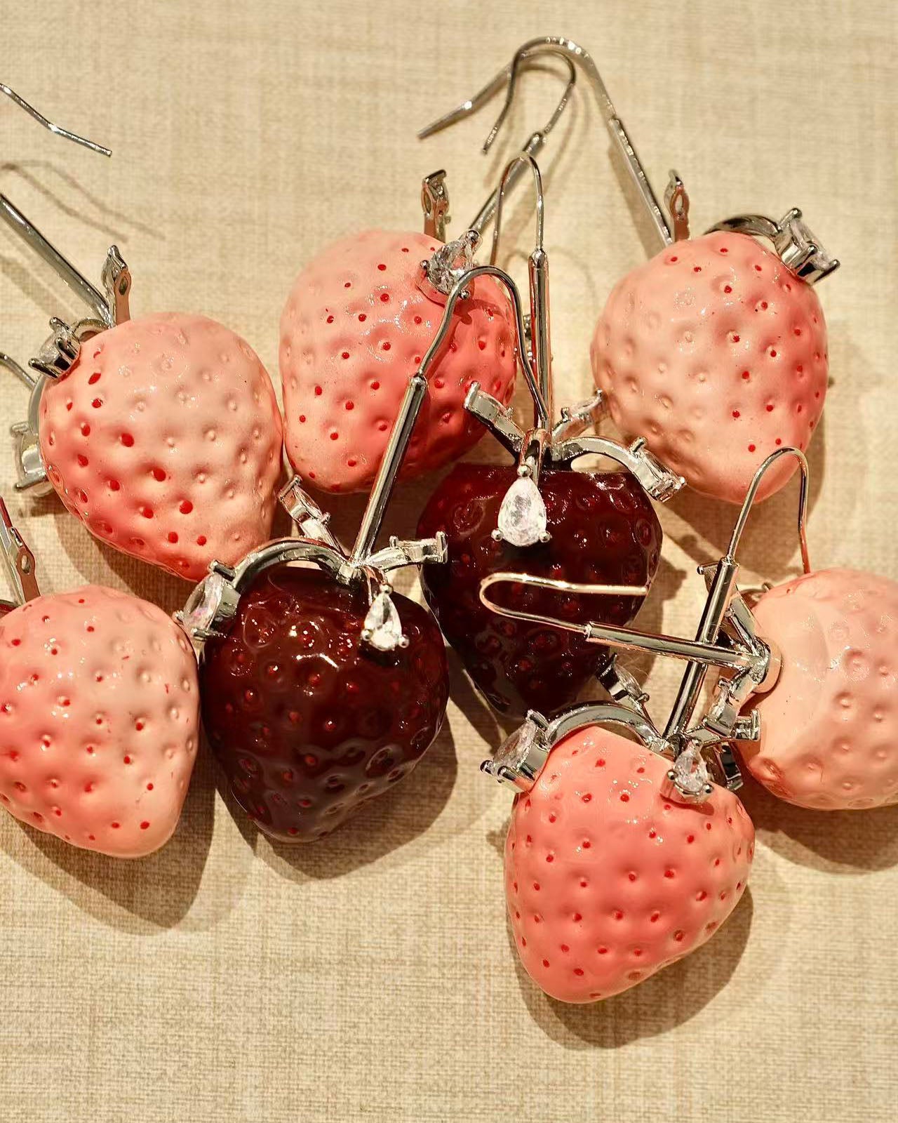 Summer Market Strawberry Earrings